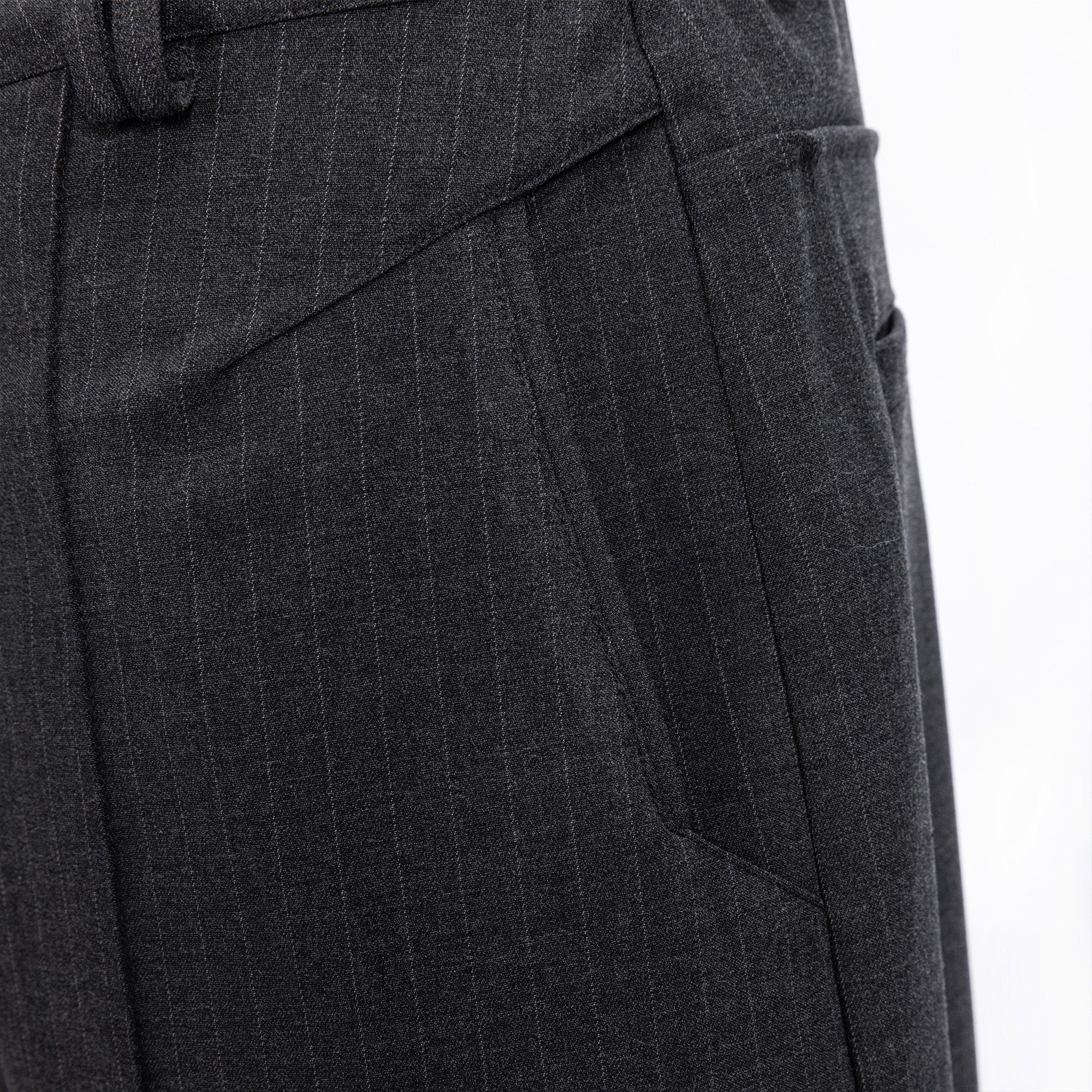 CATSSTAC Classic Pinstripe Wide-Leg Pants, premium urban and streetwear designers apparel on PROJECTISR.com, CATSSTAC