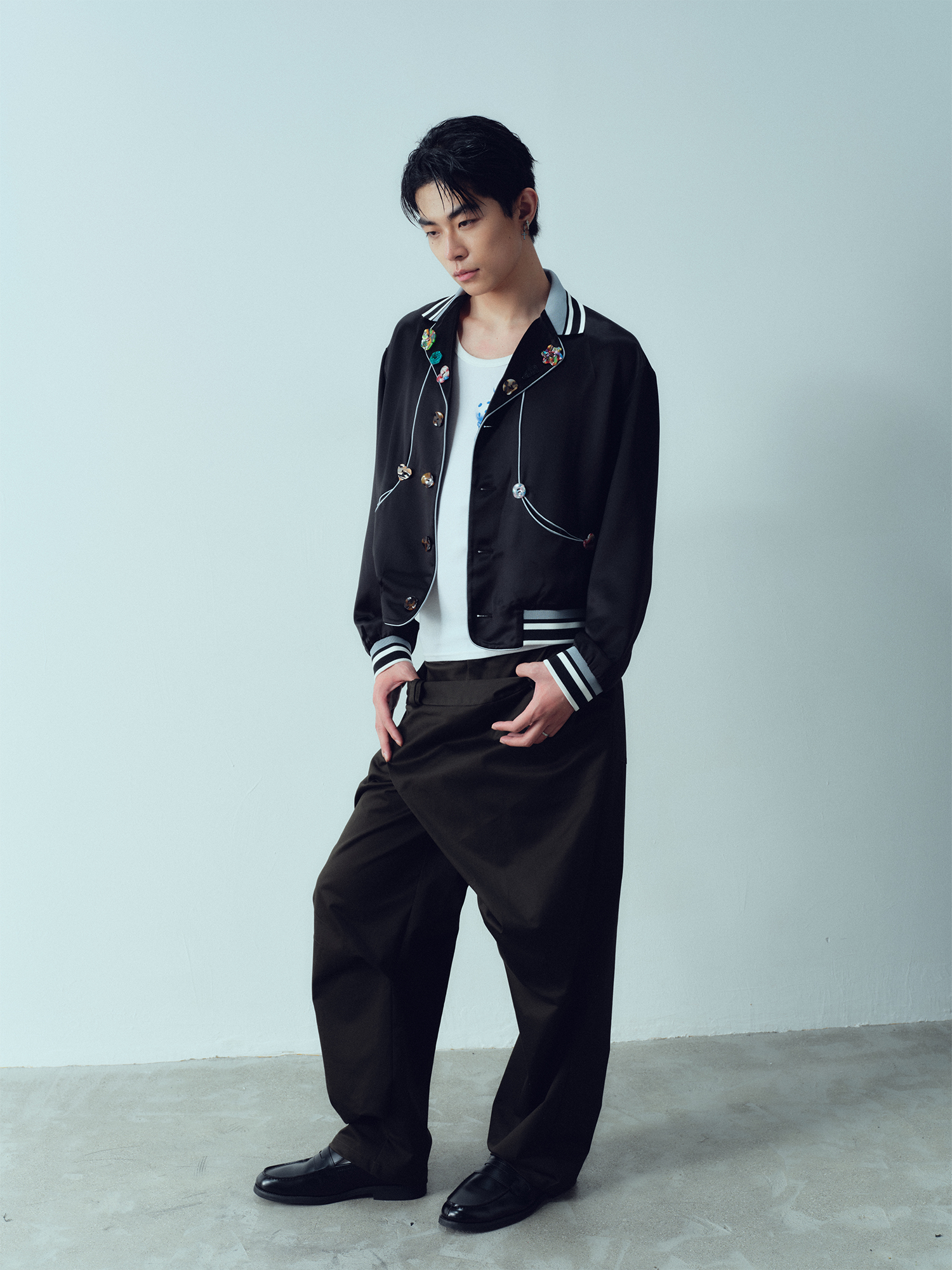 KADAKADA Deconstructed Apron-Wrap Trousers