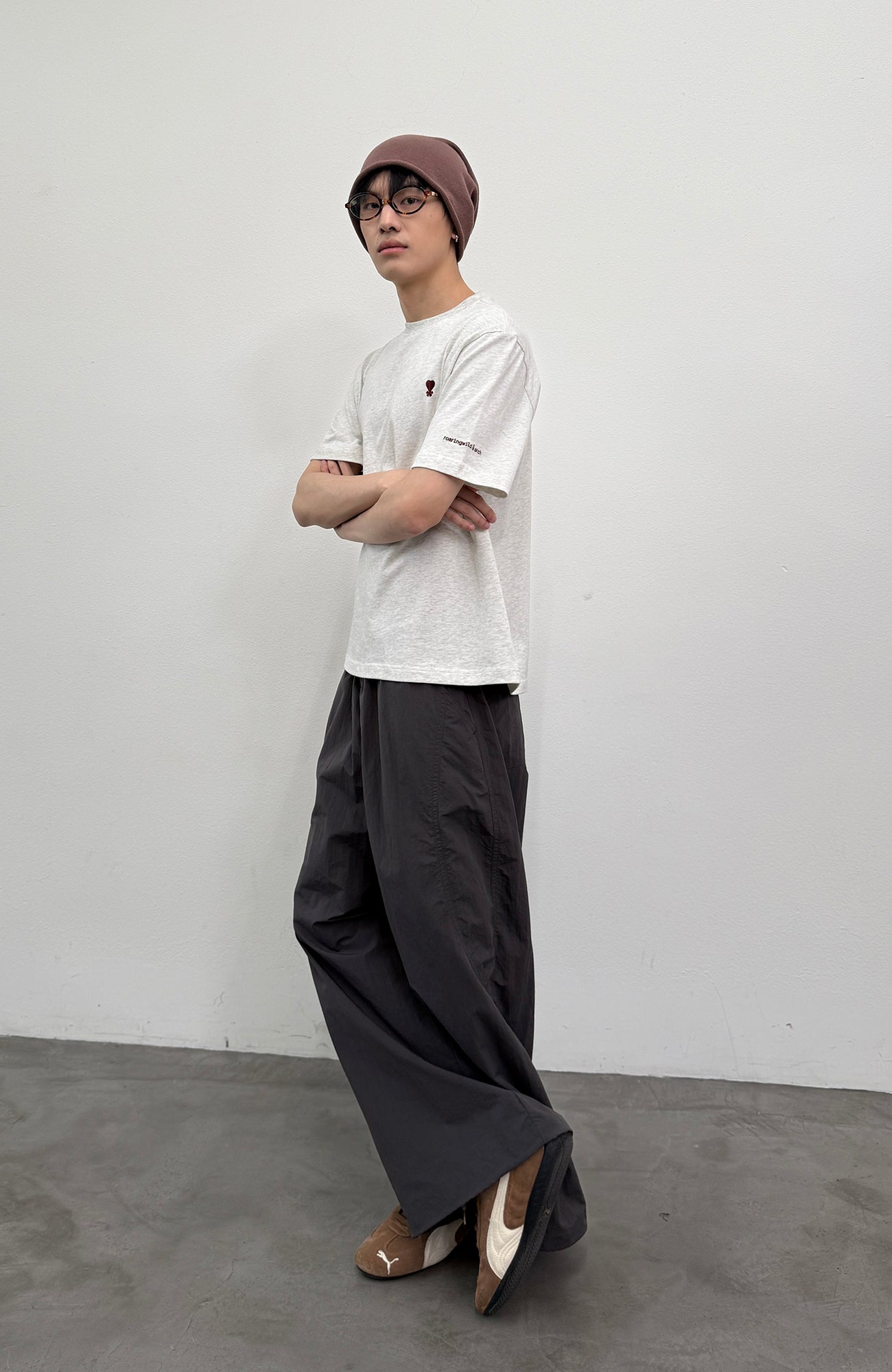 ROARINGWILD A ARCH Quick-Dry Wide-Leg Parachute Pants