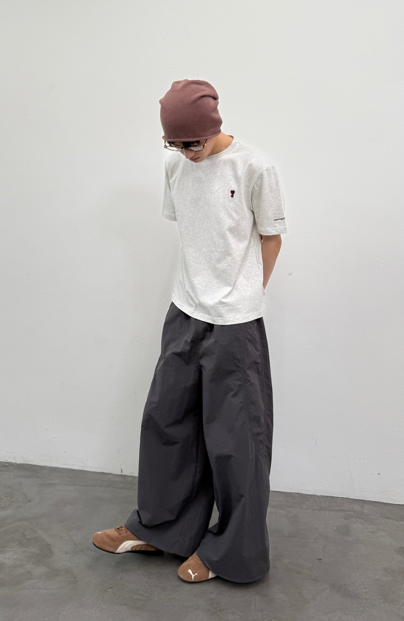 ROARINGWILD A ARCH Quick-Dry Wide-Leg Parachute Pants