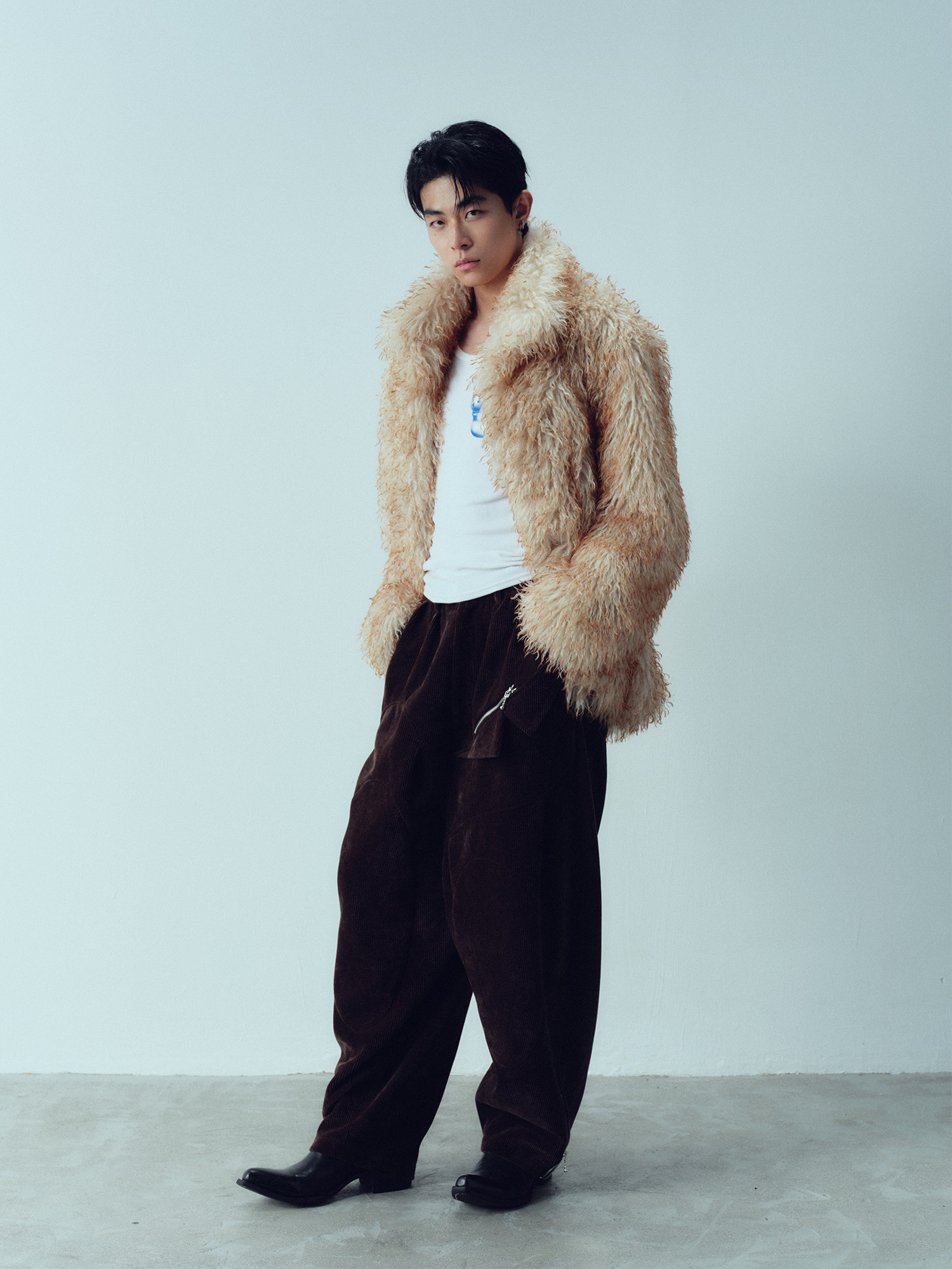 KADAKADA Ombre Faux Fur Jacket