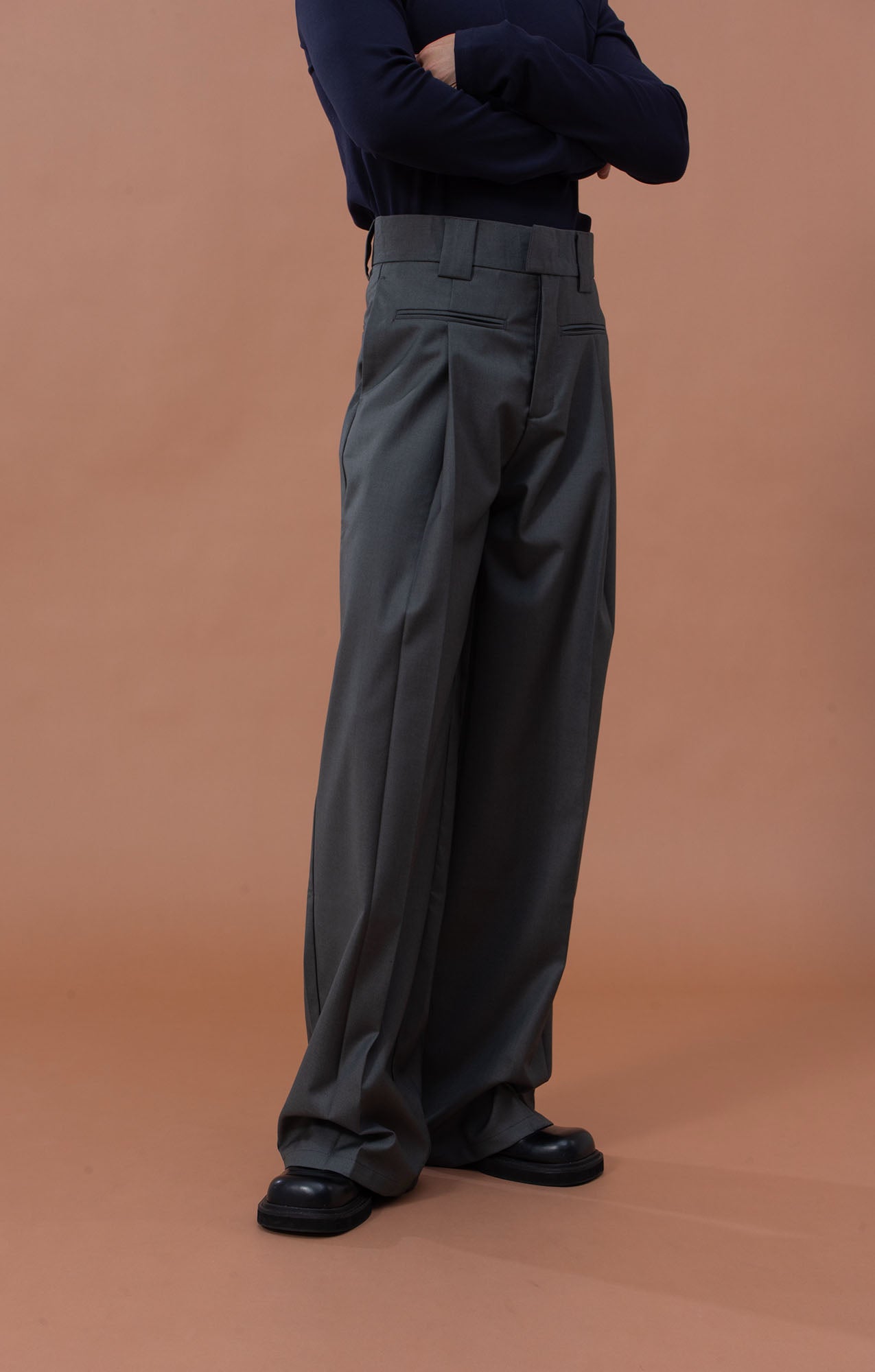 CLP Classic High-Waist Straight-Leg Pants