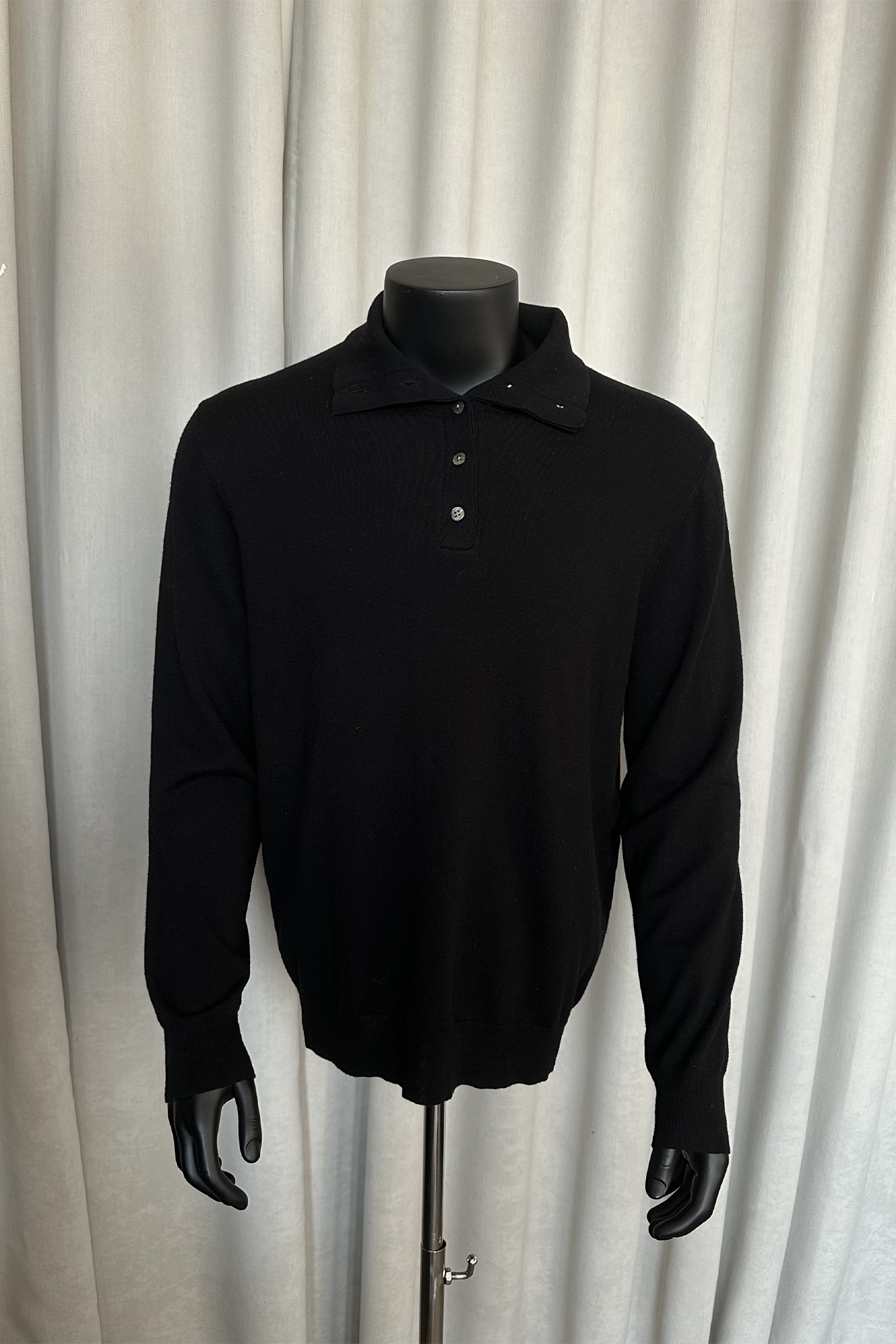KREATE Double-Collar Wool-Blend Knit Polo, premium urban and streetwear designers apparel on PROJECTISR.com, KREATE