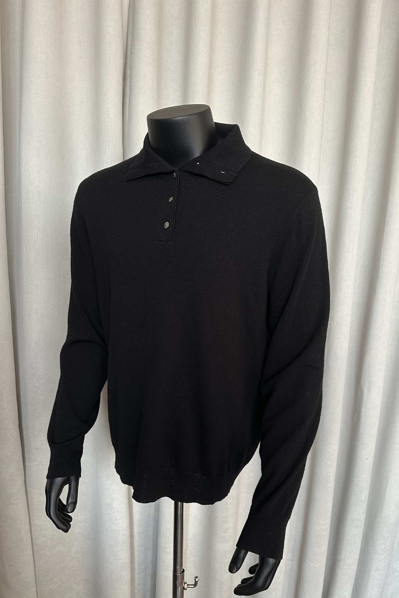 KREATE Double-Collar Wool-Blend Knit Polo, premium urban and streetwear designers apparel on PROJECTISR.com, KREATE