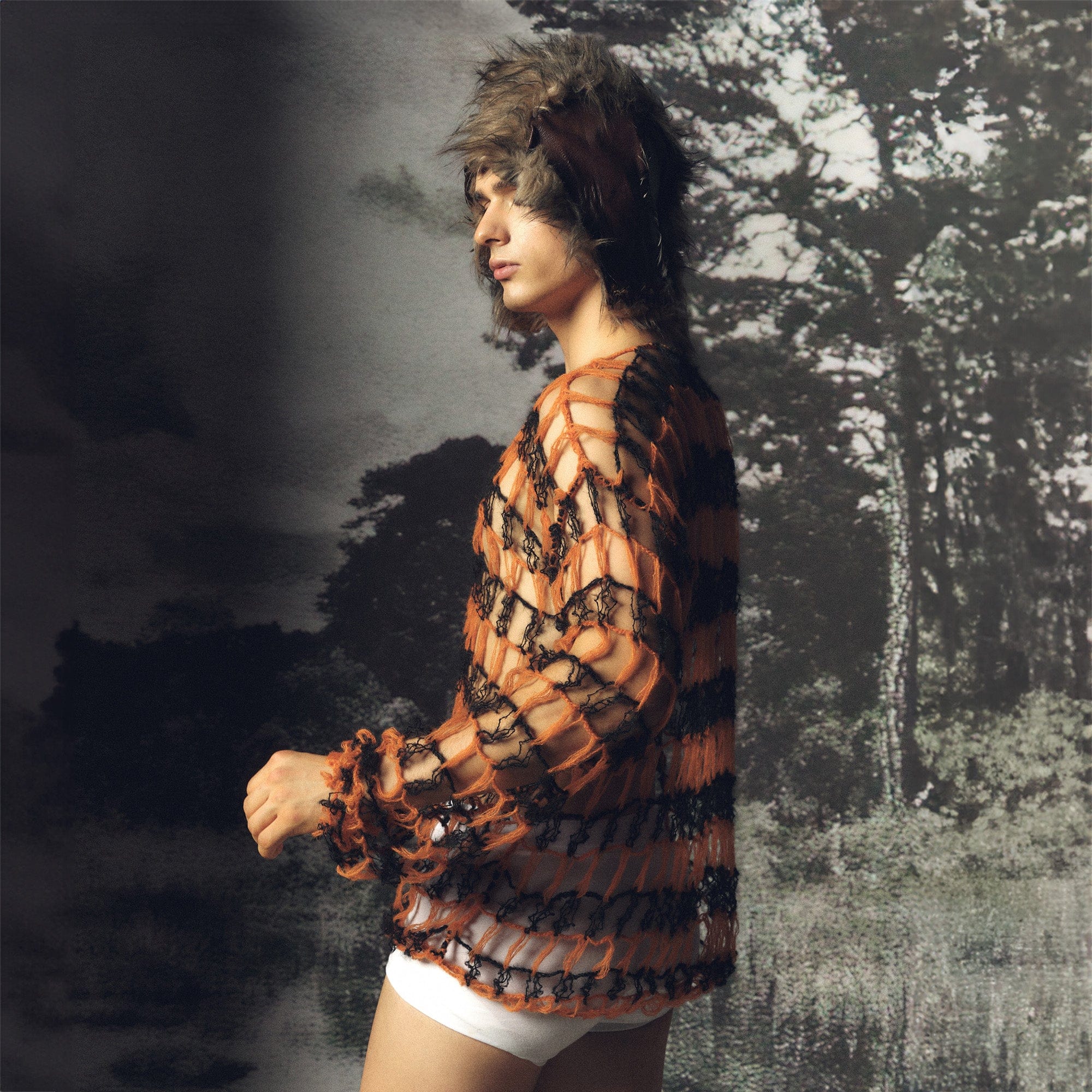 KADAKADA Hollow Mesh Handcrafted Sweater, premium urban and streetwear designers apparel on PROJECTISR.com, KADAKADA
