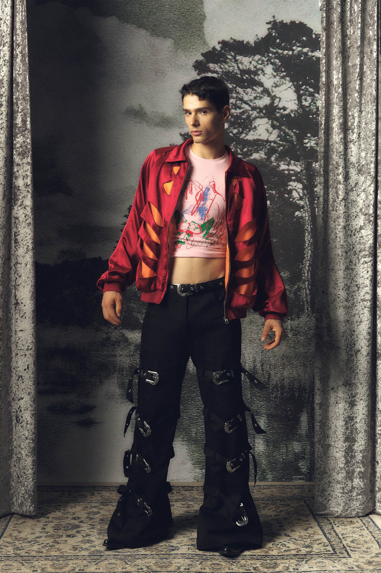 KADAKADA Buckled Bondage Pants, premium urban and streetwear designers apparel on PROJECTISR.com, KADAKADA