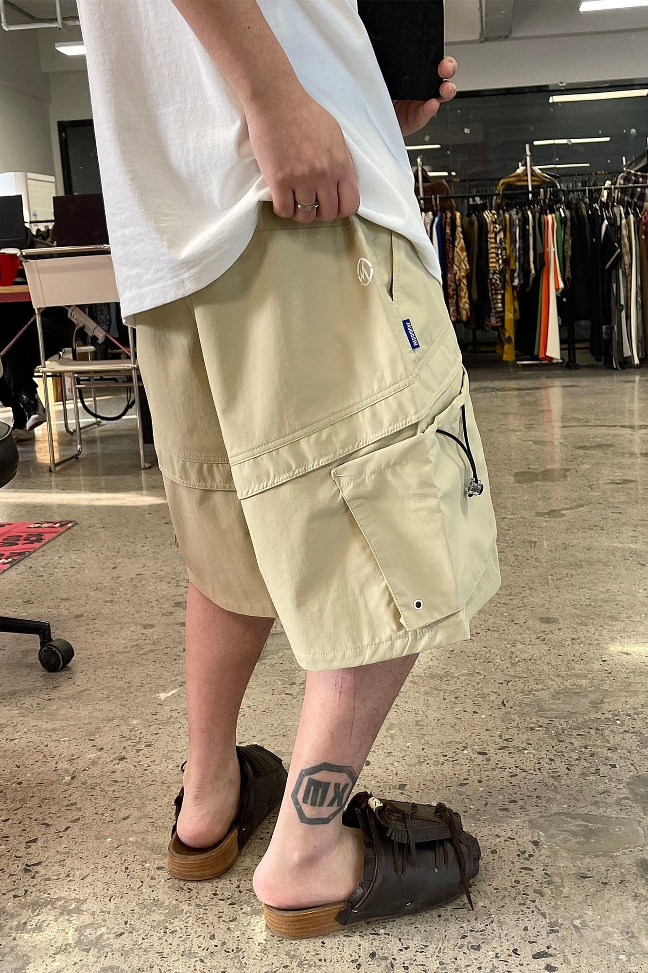ME DA IGUAL Multi-Pocket Waterproof Cargo Shorts, premium urban and streetwear designers apparel on PROJECTISR.com, ME DA IGUAL