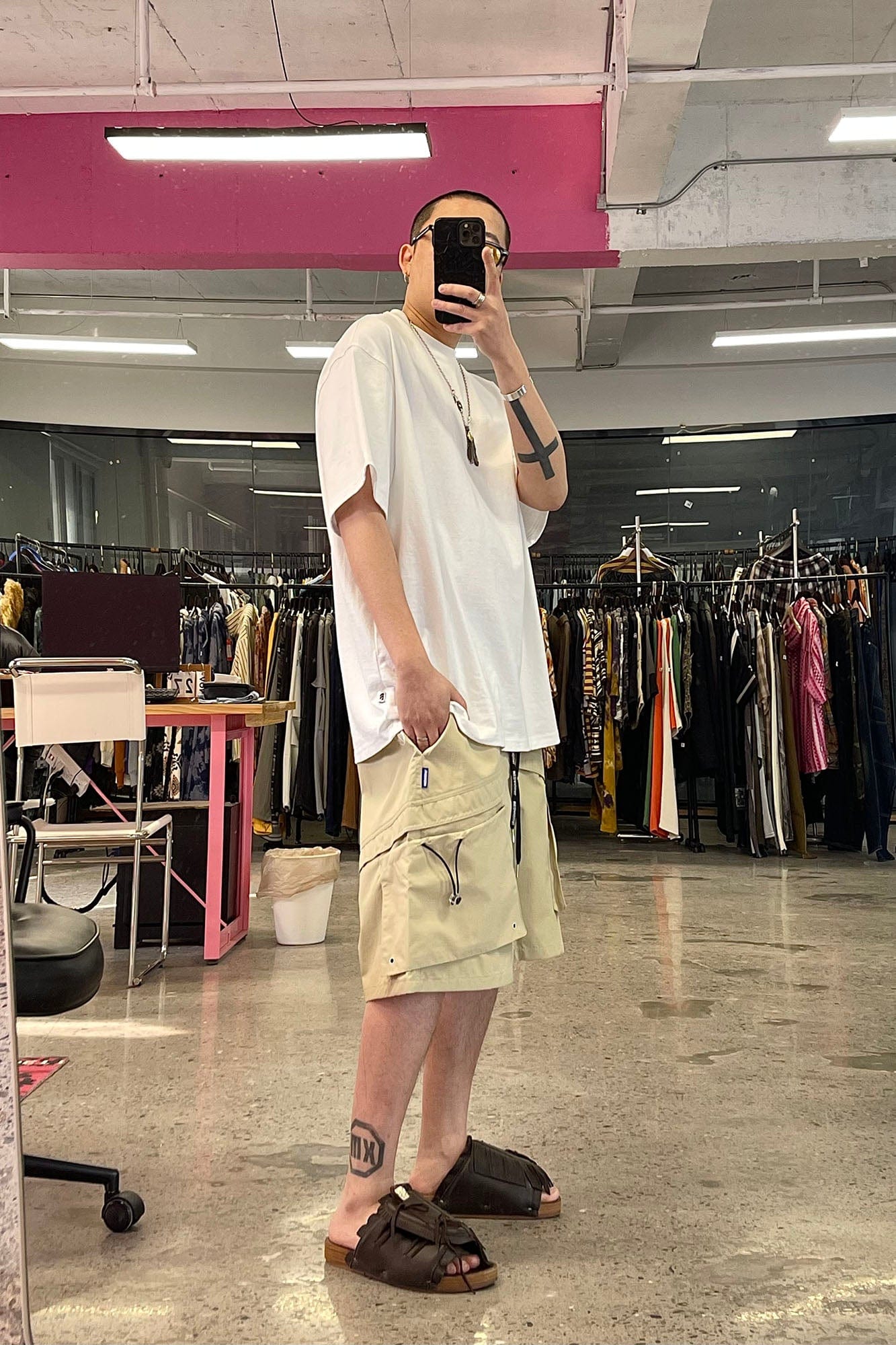 ME DA IGUAL Multi-Pocket Waterproof Cargo Shorts, premium urban and streetwear designers apparel on PROJECTISR.com, ME DA IGUAL