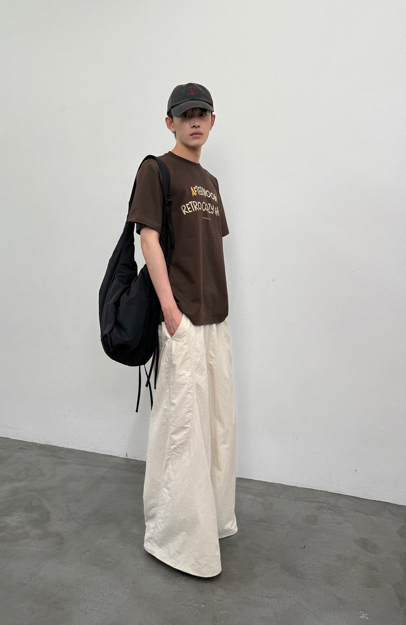 ROARINGWILD A ARCH Quick-Dry Wide-Leg Parachute Pants