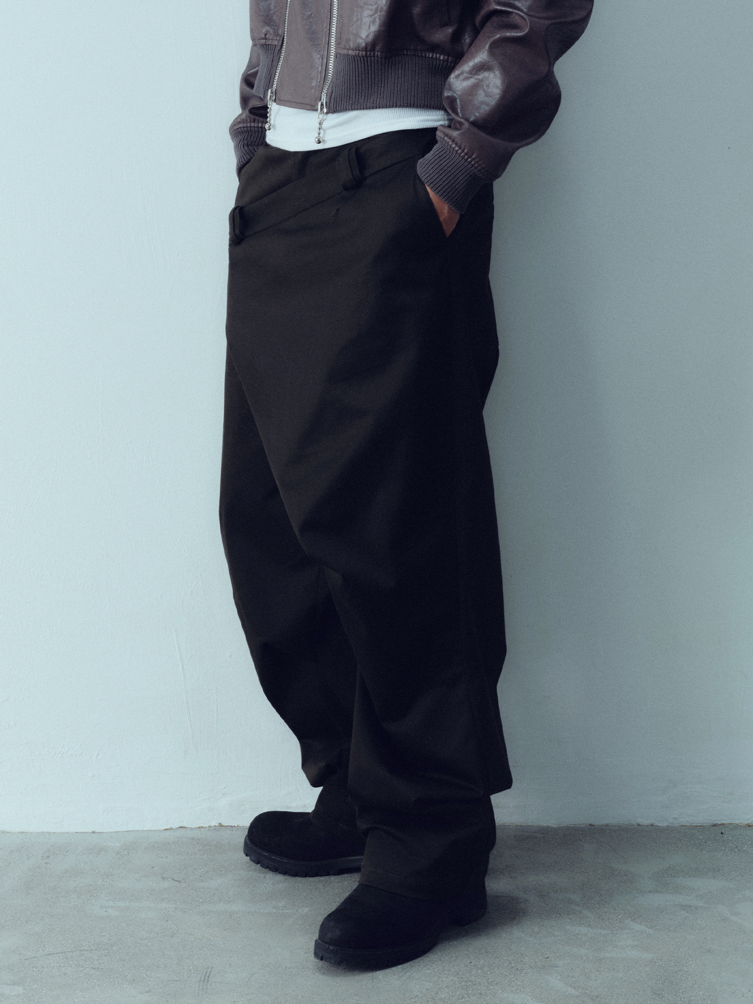 KADAKADA Deconstructed Apron-Wrap Trousers