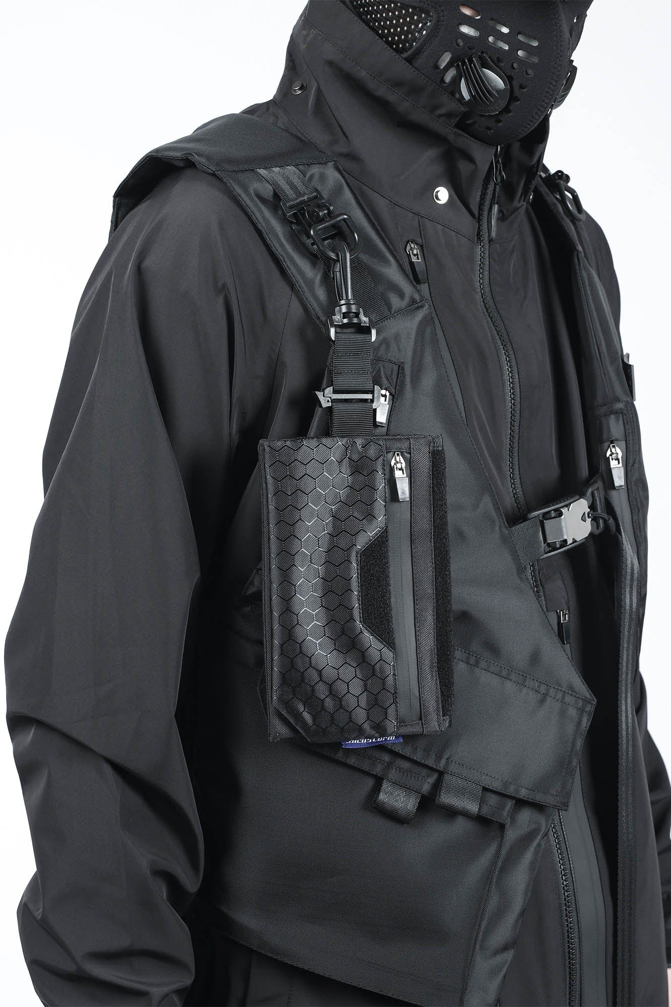 SILENSTORM Asymmetrical Multi-Pocket Tactical Vest, premium urban and streetwear designers apparel on PROJECTISR.com, SILENSTORM