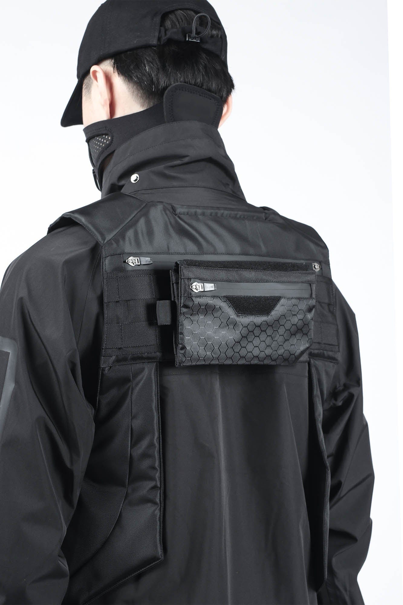 SILENSTORM Asymmetrical Multi-Pocket Tactical Vest, premium urban and streetwear designers apparel on PROJECTISR.com, SILENSTORM