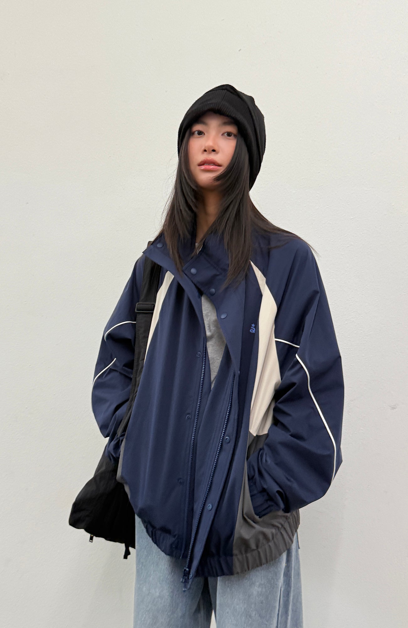 ROARINGWILD A ARCH Embroidered Graphic Raglan Jacket