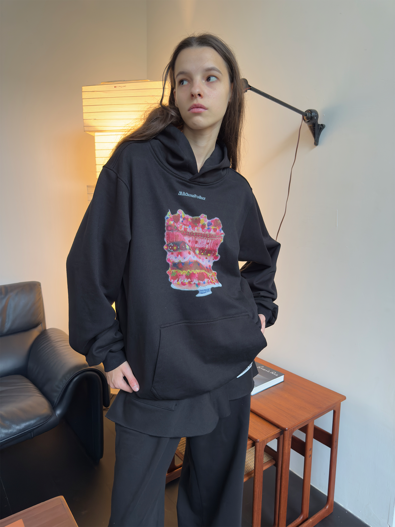 MIICHOUS Cake Graphic Oversized Hoodie, premium urban and streetwear designers apparel on PROJECTISR.com, MIICHOUS