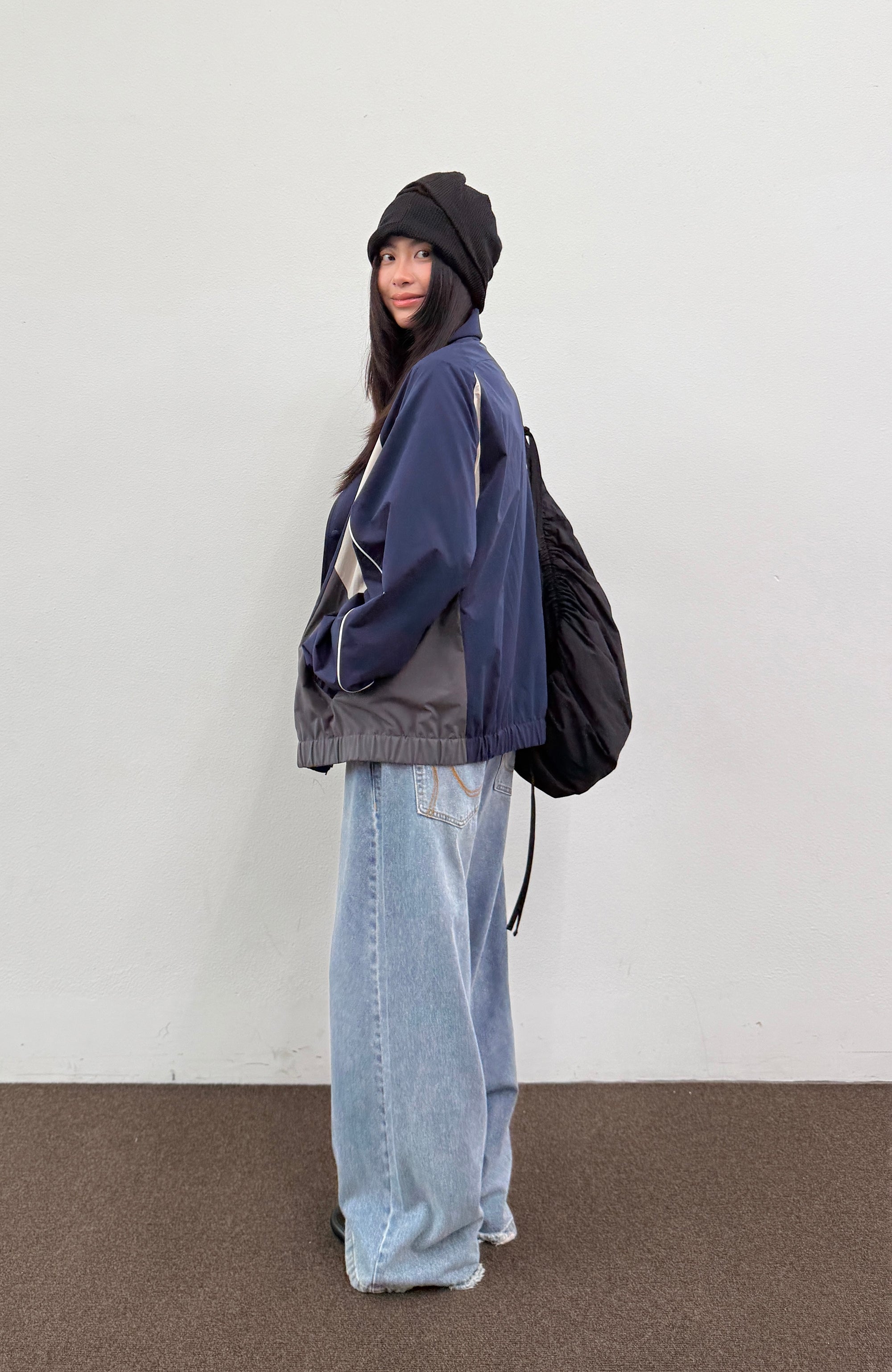 ROARINGWILD A ARCH Embroidered Graphic Raglan Jacket