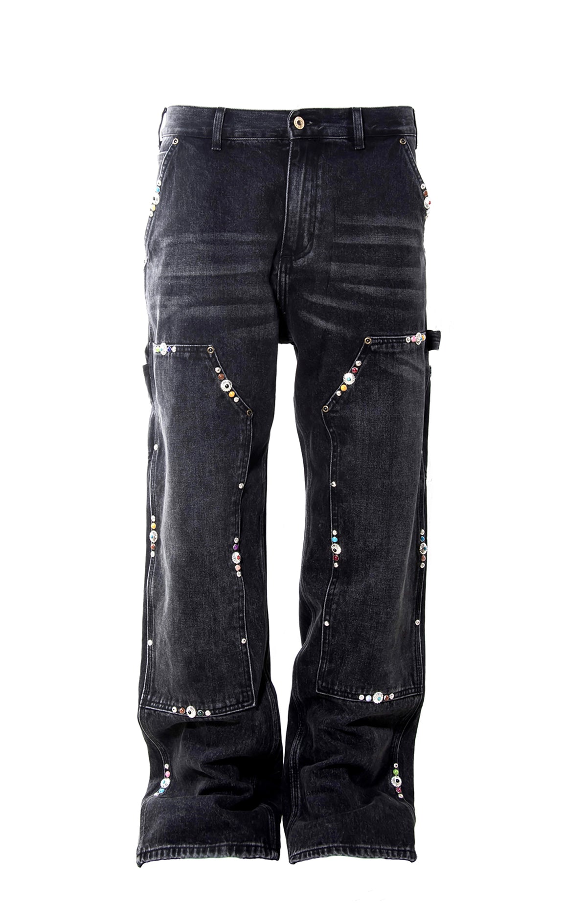 ZWDH Studded Relaxed-Fit Jeans