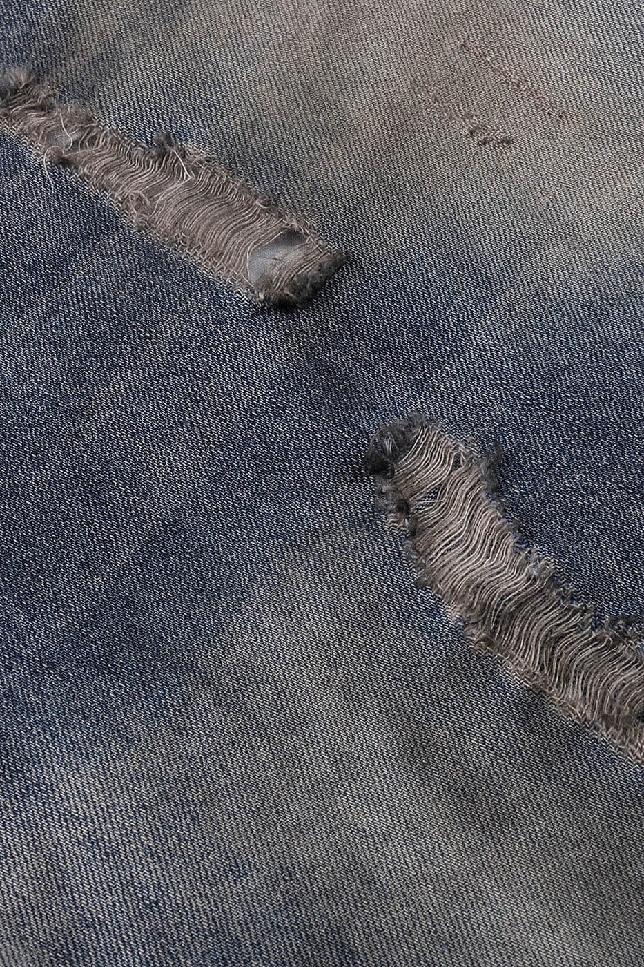 DND4DES Distressed Dusty Flared Jeans, premium urban and streetwear designers apparel on PROJECTISR.com, DND4DES