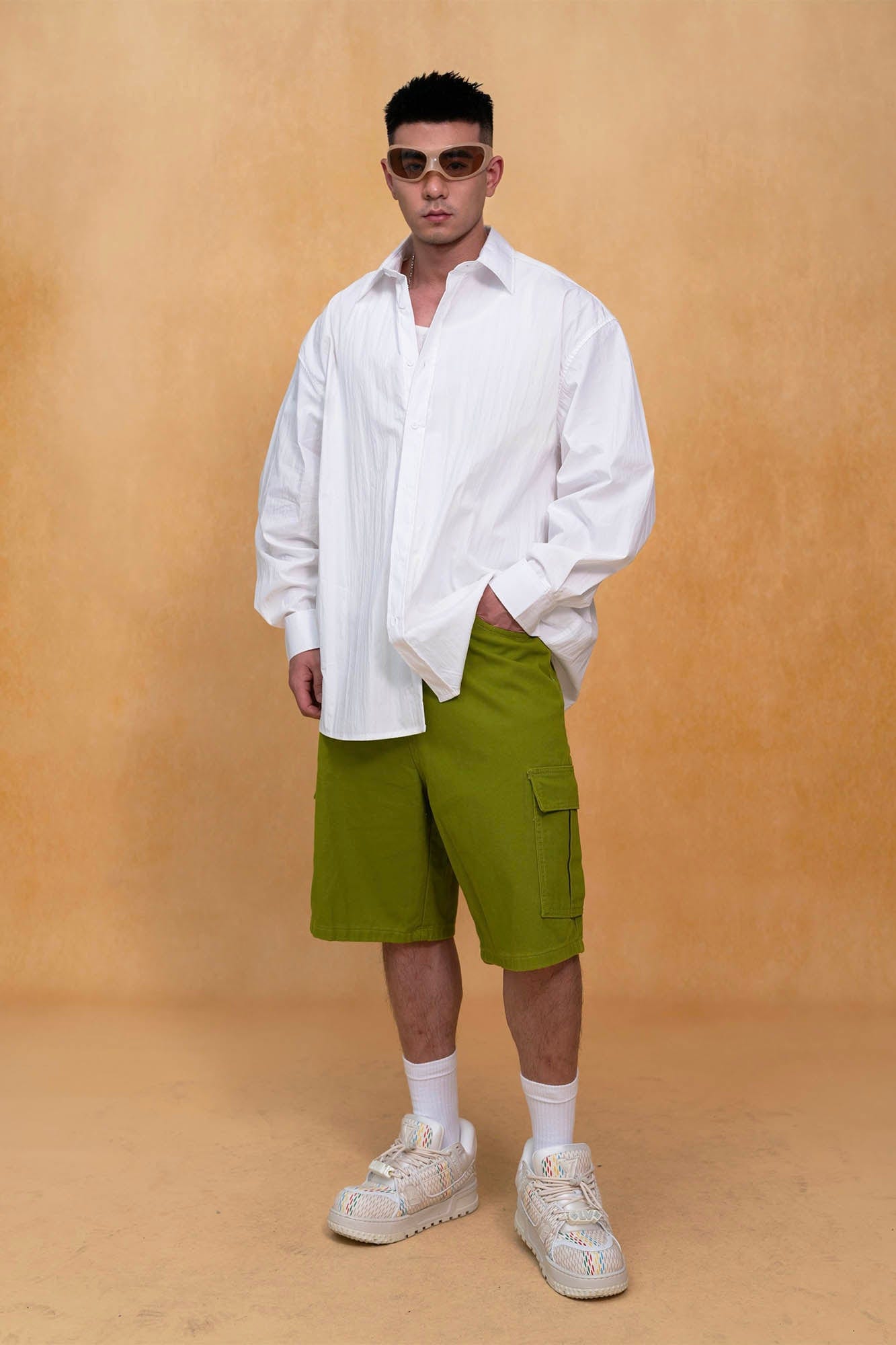 CLP Essential Crinkled Oversized Shirt, premium urban and streetwear designers apparel on PROJECTISR.com, CLP