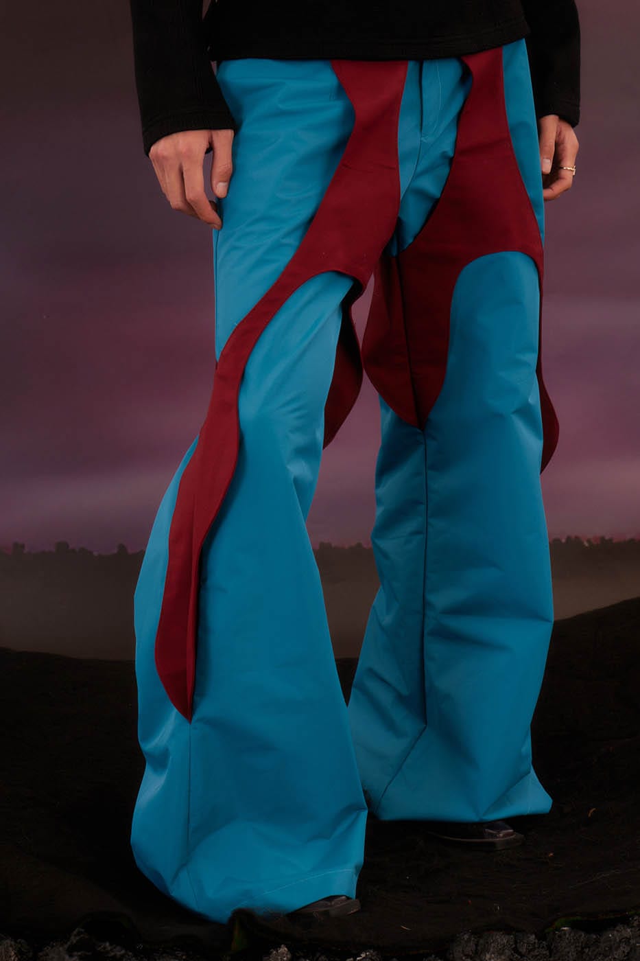 KADAKADA Cosmic Racer Deconstructed Ski Pants, premium urban and streetwear designers apparel on PROJECTISR.com, KADAKADA