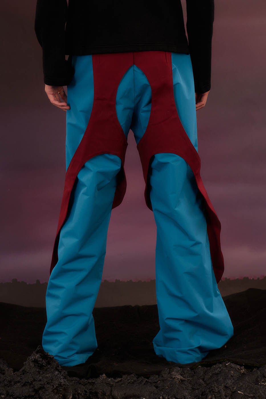 KADAKADA Cosmic Racer Deconstructed Ski Pants, premium urban and streetwear designers apparel on PROJECTISR.com, KADAKADA