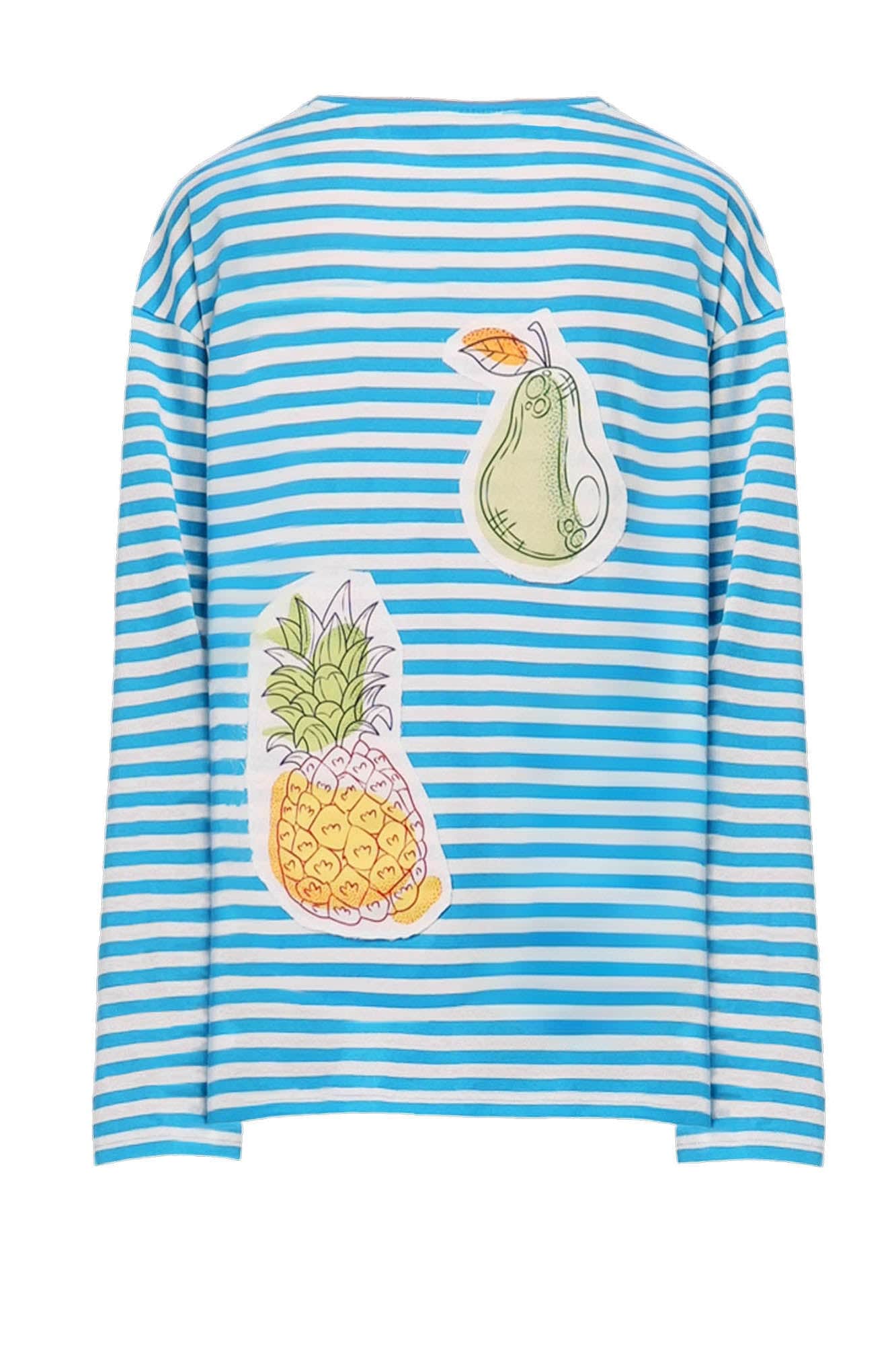 OIPWORD Snack Patchwork Striped Long-Sleeve Tee, premium urban and streetwear designers apparel on PROJECTISR.com, OIPWORD