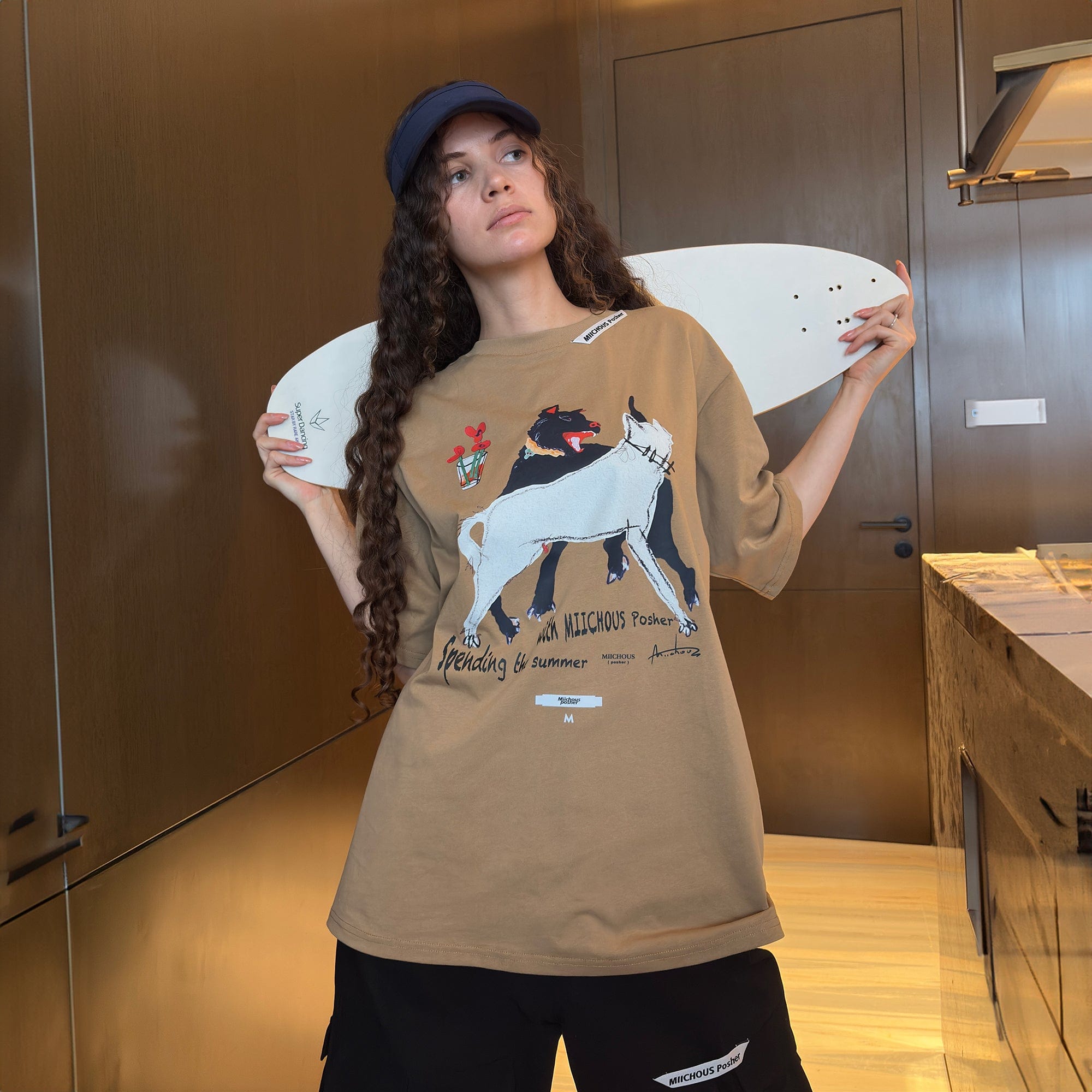 MIICHOUS Dancing Dogs Graphic T-Shirt, premium urban and streetwear designers apparel on PROJECTISR.com, Miichous