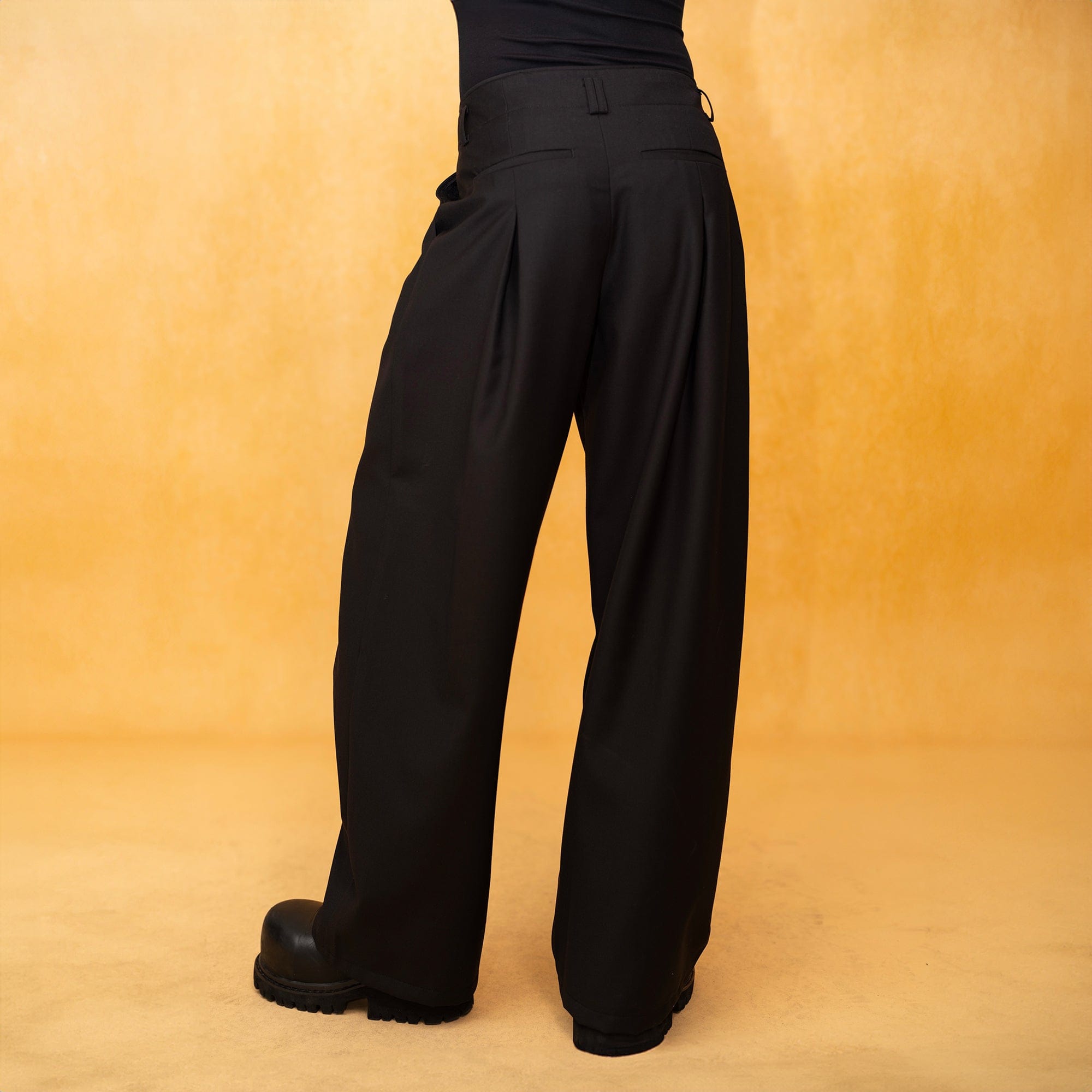 CLP Tucked Pleats Wide-Leg Trousers, premium urban and streetwear designers apparel on PROJECTISR.com, CLP