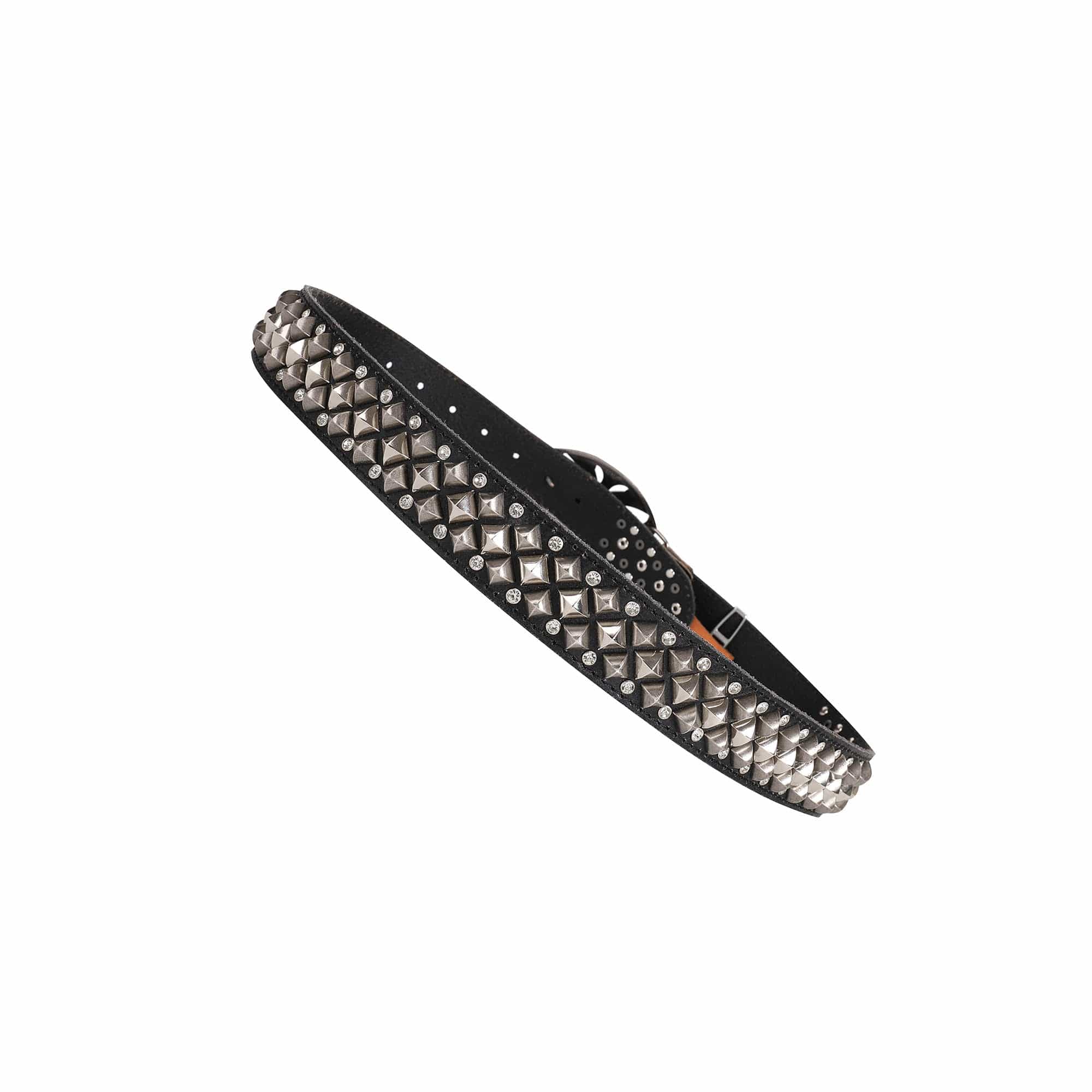 DND4DES Studded Rhinestone Carved Buckle Leather Belt, premium urban and streetwear designers apparel on PROJECTISR.com, DND4DES