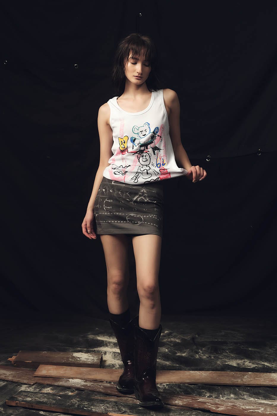 KADAKADA Doodle Graphics Tank Top, premium urban and streetwear designers apparel on PROJECTISR.com, KADAKADA