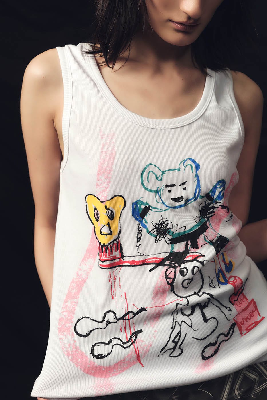 KADAKADA Doodle Graphics Tank Top, premium urban and streetwear designers apparel on PROJECTISR.com, KADAKADA