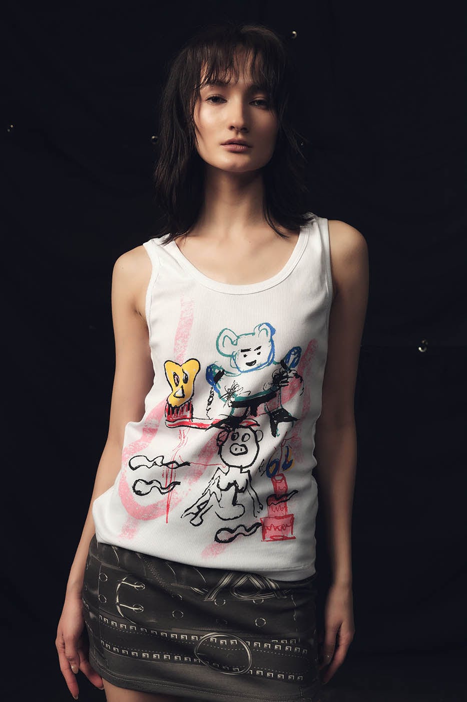 KADAKADA Doodle Graphics Tank Top, premium urban and streetwear designers apparel on PROJECTISR.com, KADAKADA