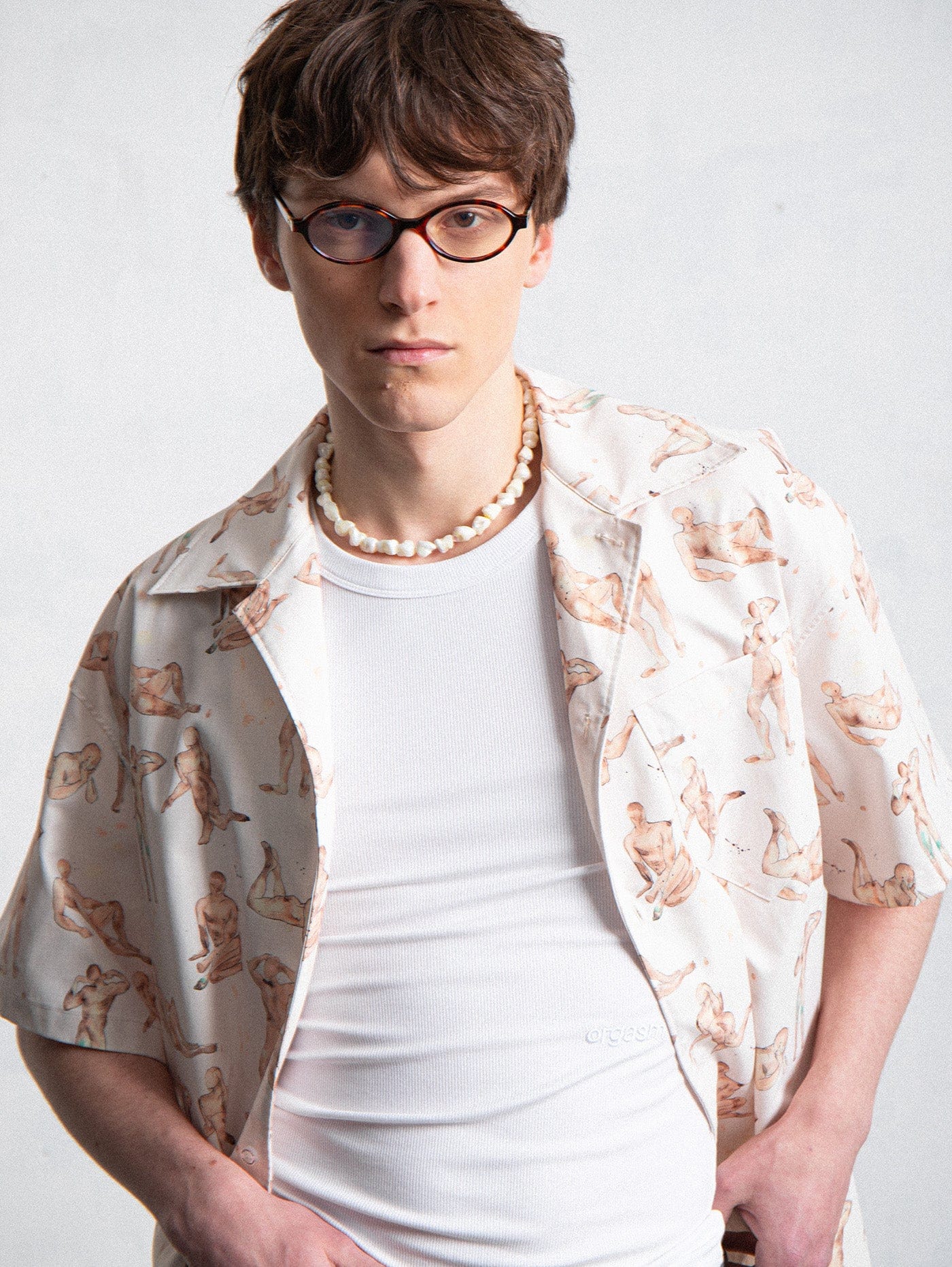 LEONSENSE Modern Body Full-Print Half Shirt, premium urban and streetwear designers apparel on PROJECTISR.com, LEONSENSE