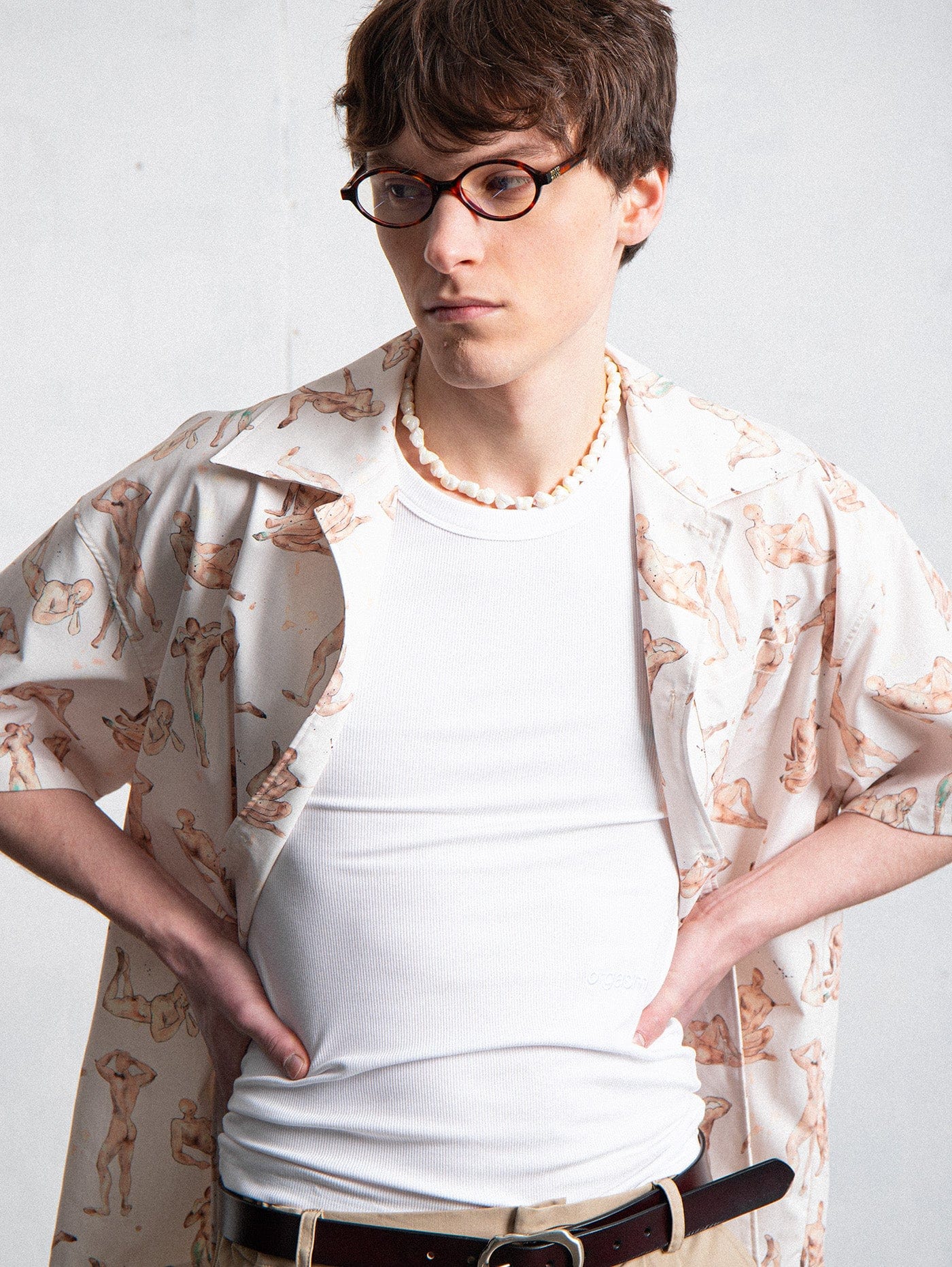 LEONSENSE Modern Body Full-Print Half Shirt, premium urban and streetwear designers apparel on PROJECTISR.com, LEONSENSE