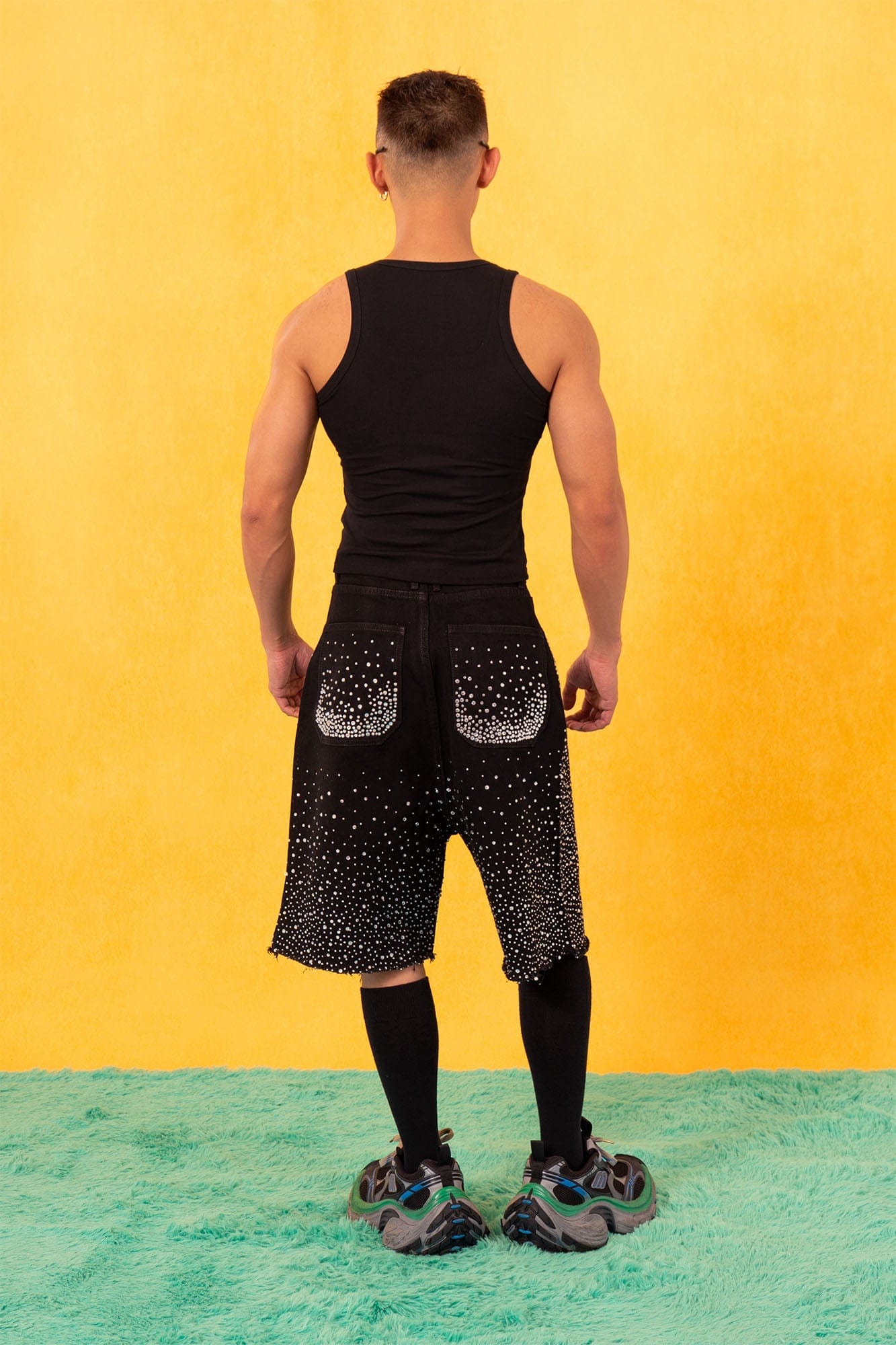 CLP Star Graphic Ribbed Tank Top