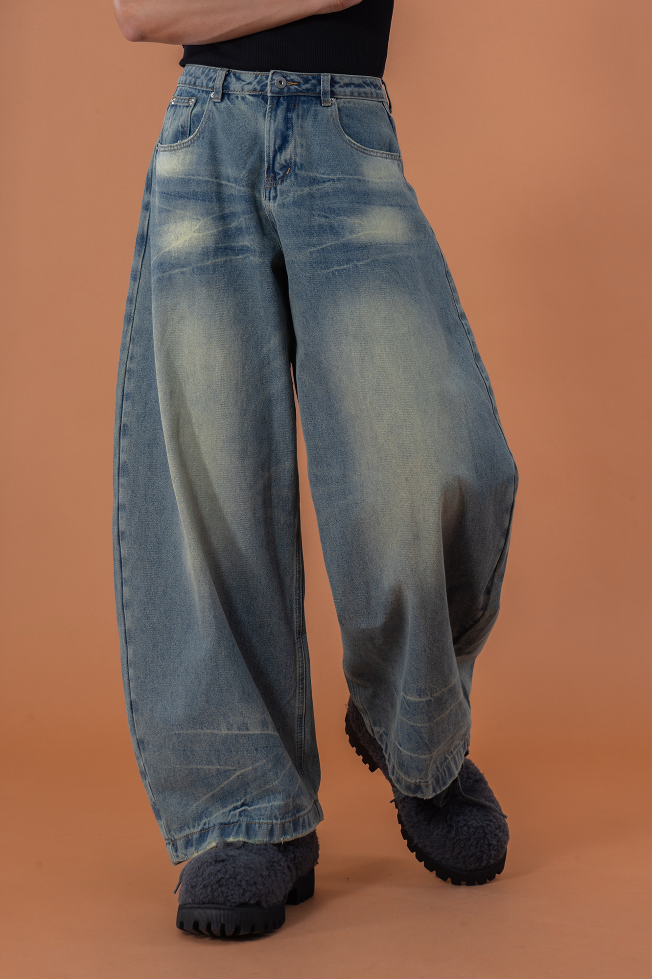 CLP Retro Washed Barrel Jeans