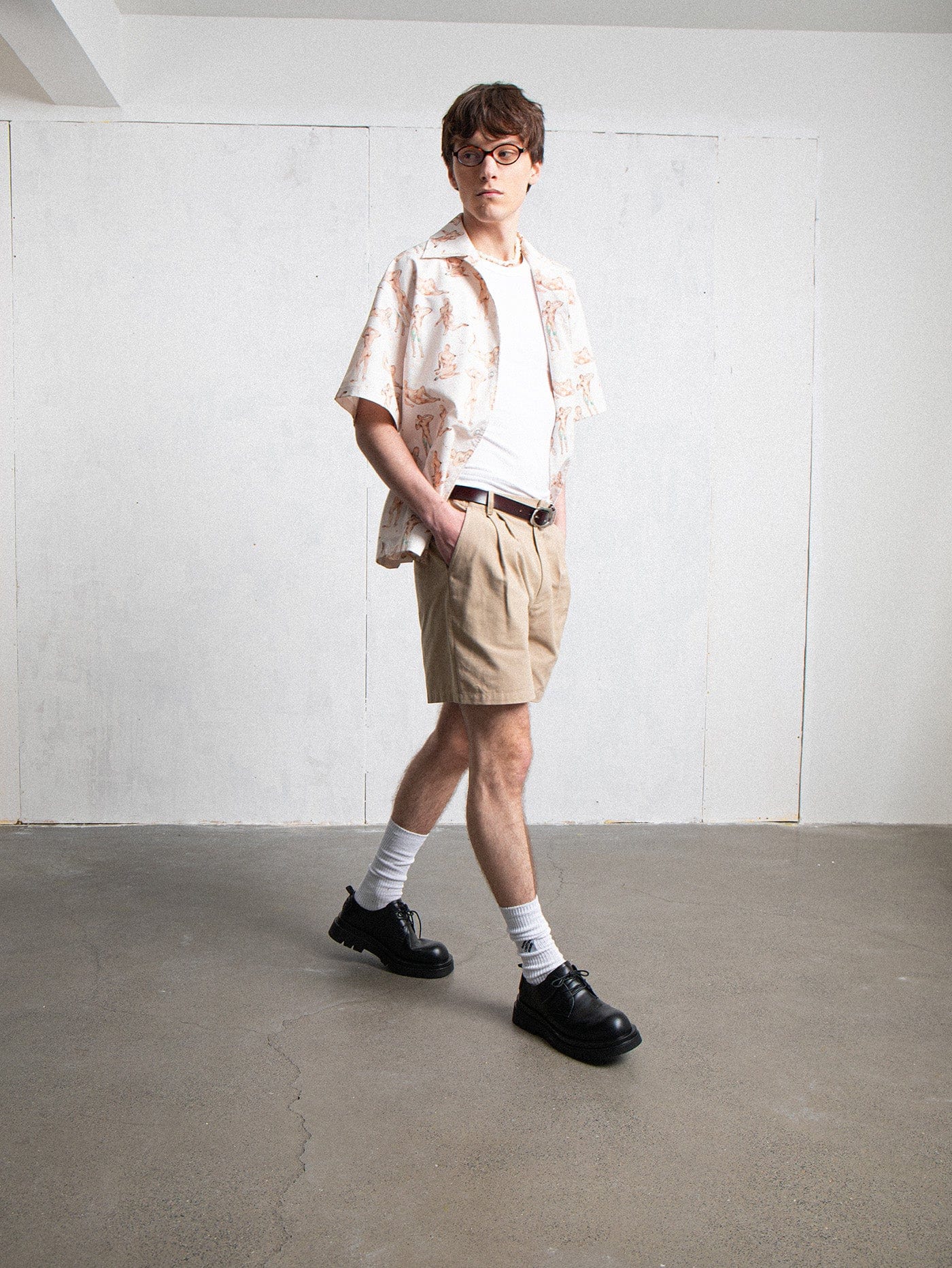 LEONSENSE Modern Body Full-Print Half Shirt, premium urban and streetwear designers apparel on PROJECTISR.com, LEONSENSE