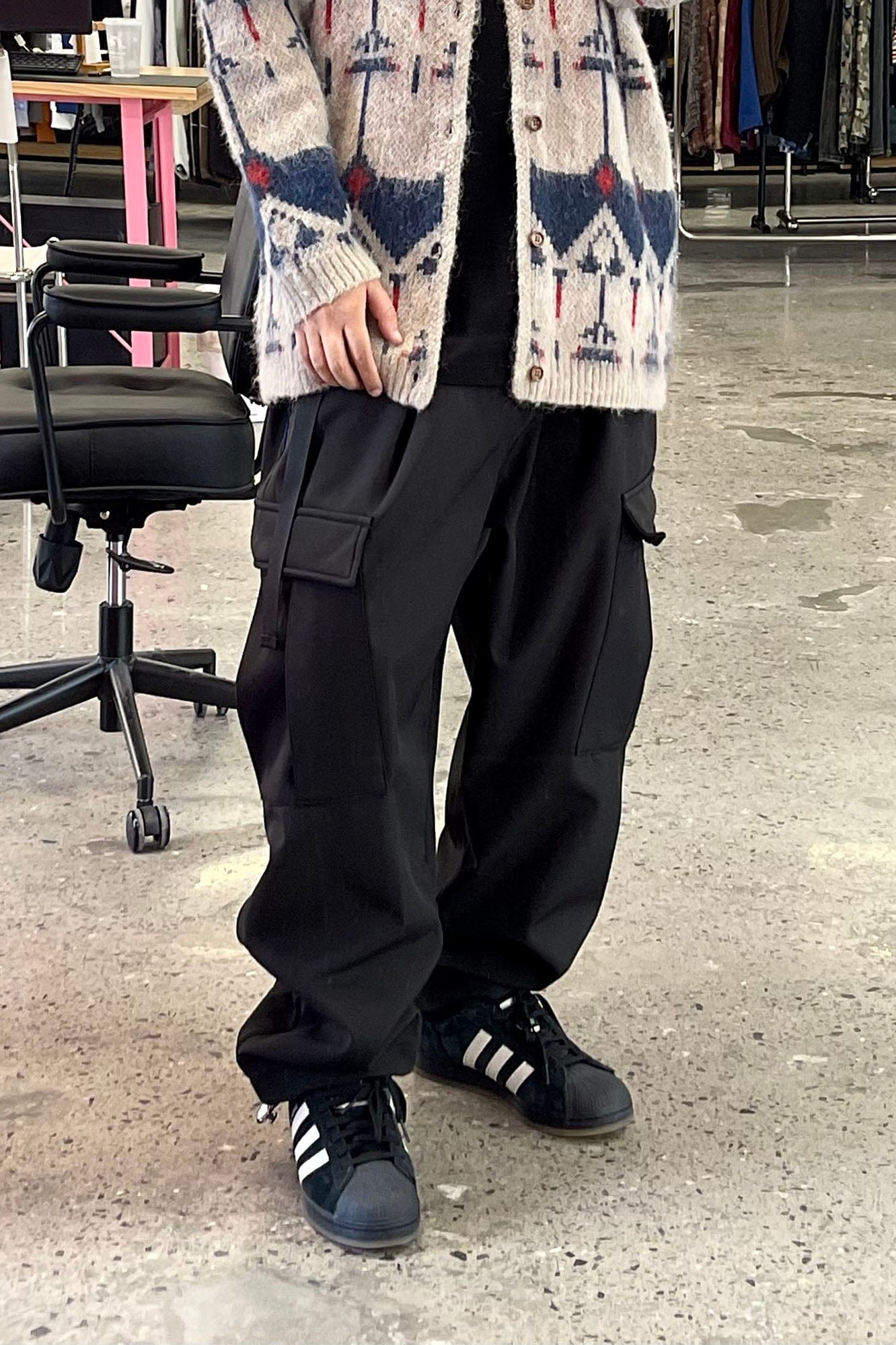 ME DA IGUAL Fleece-Lined Multi-Pocket Utility Pants, premium urban and streetwear designers apparel on PROJECTISR.com, ME DA IGUAL