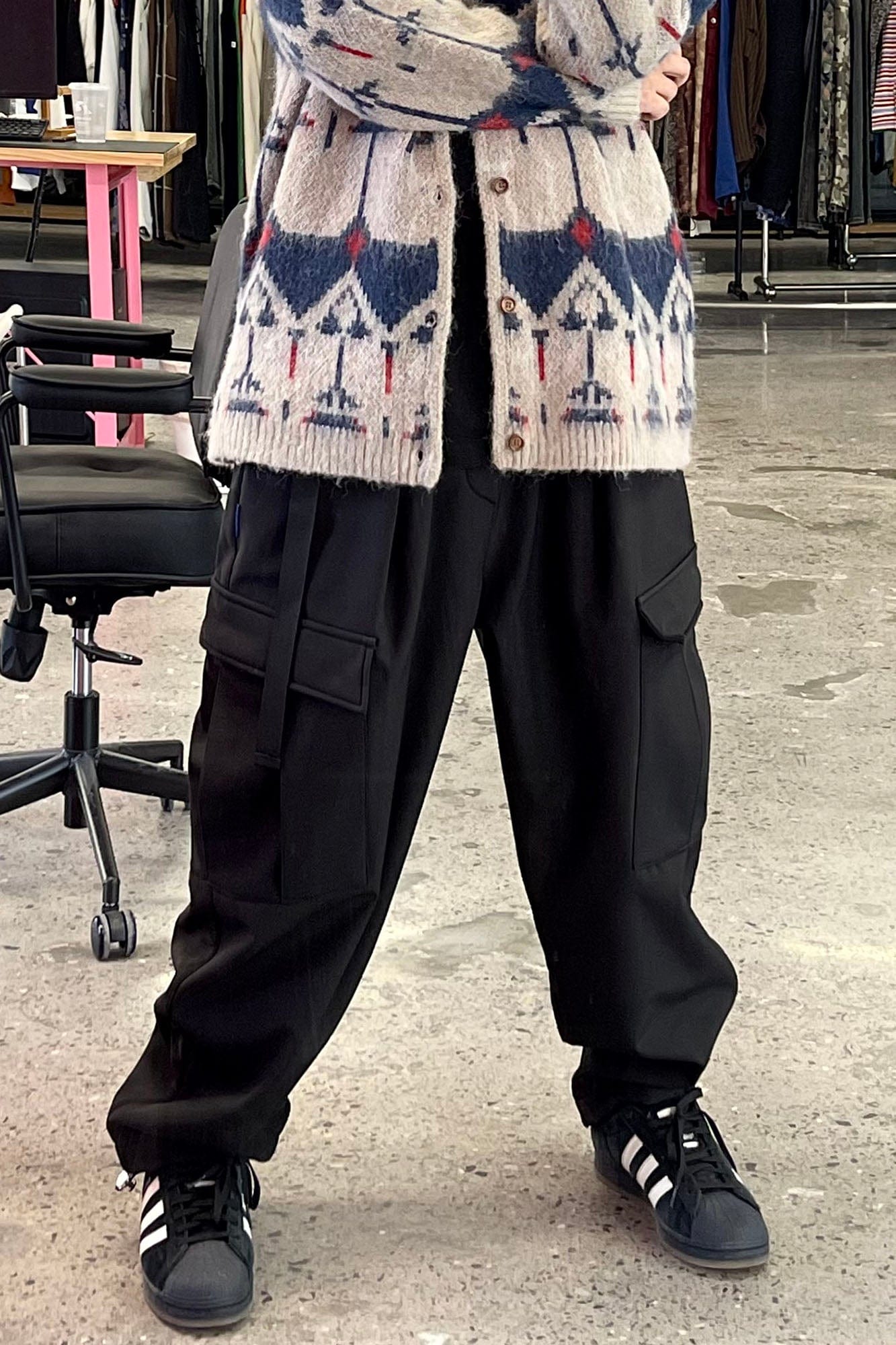 ME DA IGUAL Fleece-Lined Multi-Pocket Utility Pants, premium urban and streetwear designers apparel on PROJECTISR.com, ME DA IGUAL