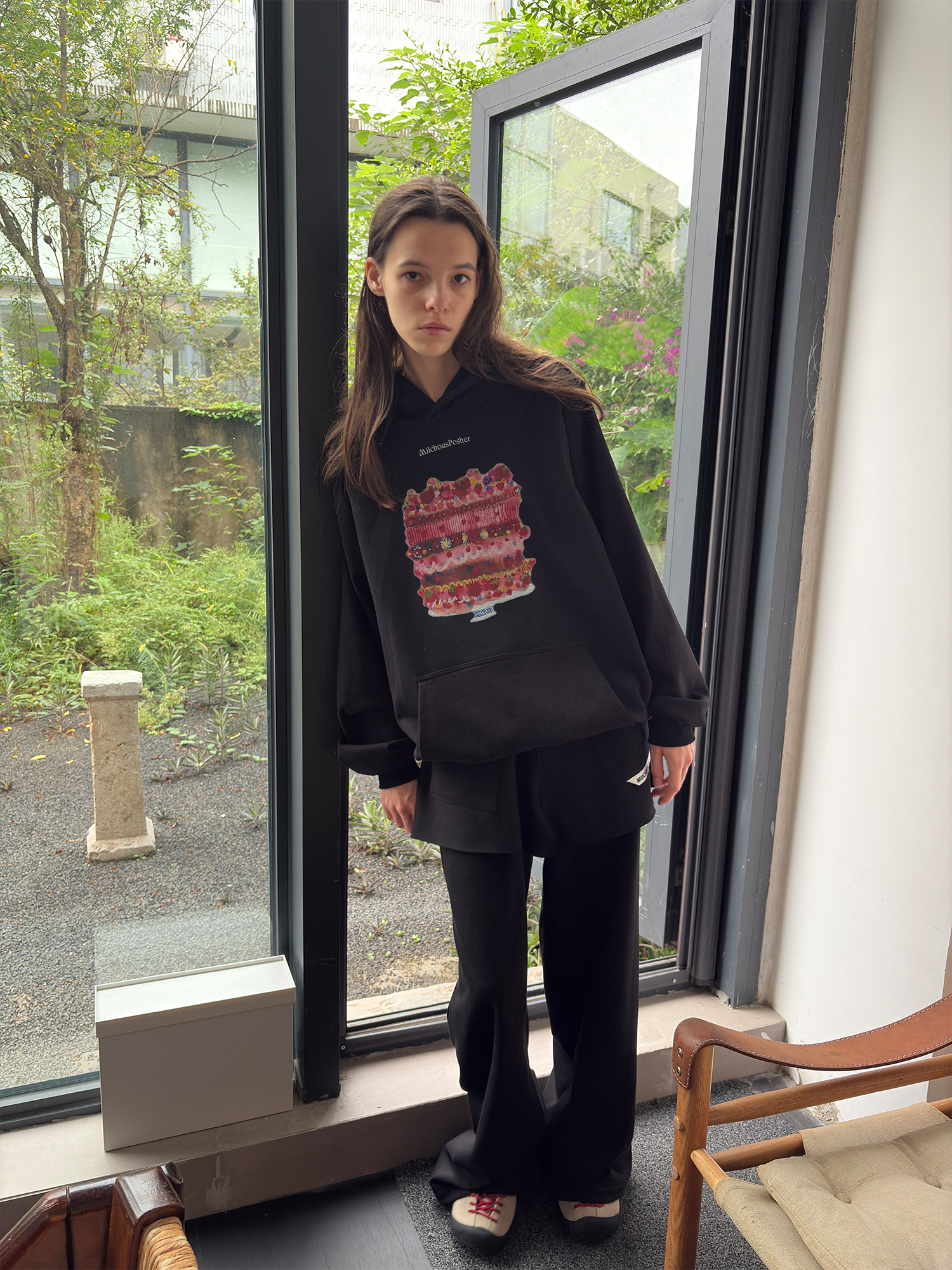 MIICHOUS Cake Graphic Oversized Hoodie, premium urban and streetwear designers apparel on PROJECTISR.com, MIICHOUS