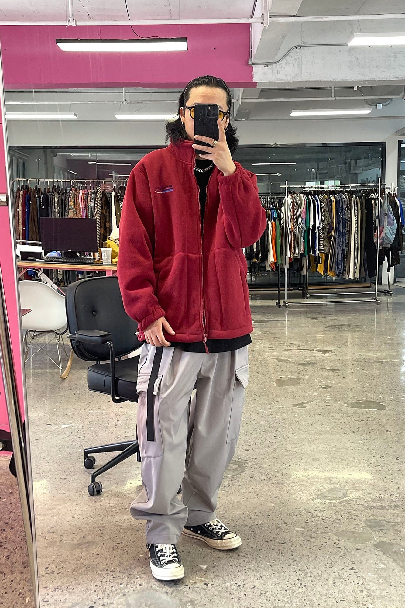 ME DA IGUAL Fleece-Lined Multi-Pocket Utility Pants, premium urban and streetwear designers apparel on PROJECTISR.com, ME DA IGUAL