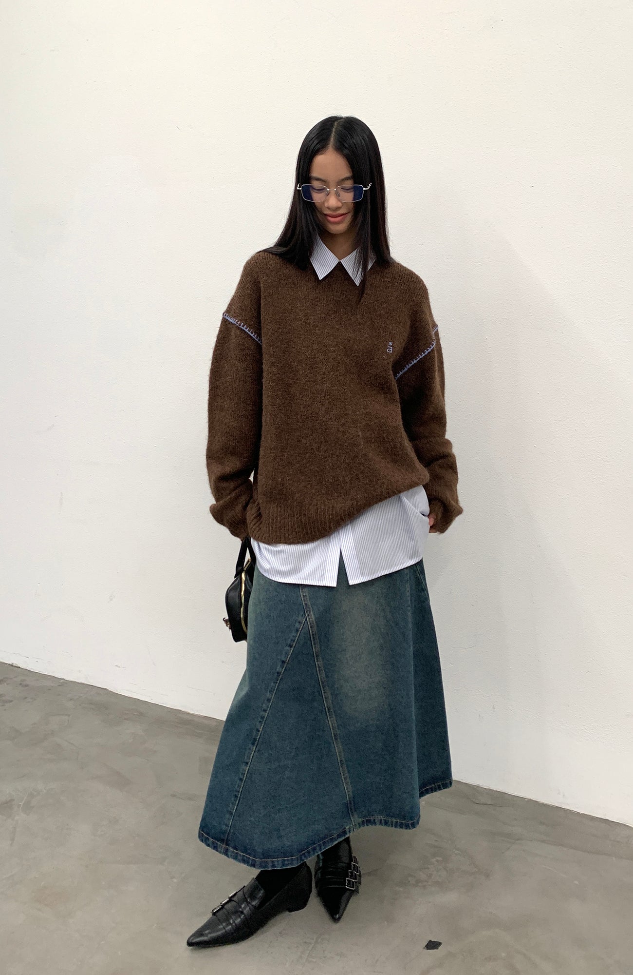 ROARINGWILD A ARCH Chunky Wool-Blend Knit Pullover