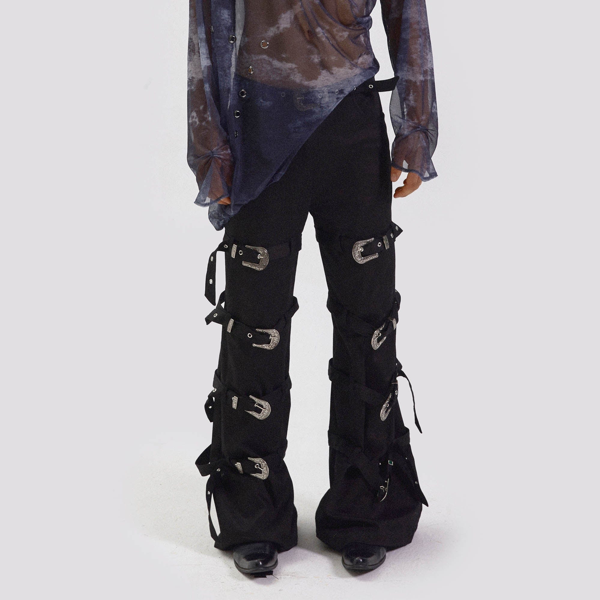 KADAKADA Buckled Bondage Pants, premium urban and streetwear designers apparel on PROJECTISR.com, KADAKADA
