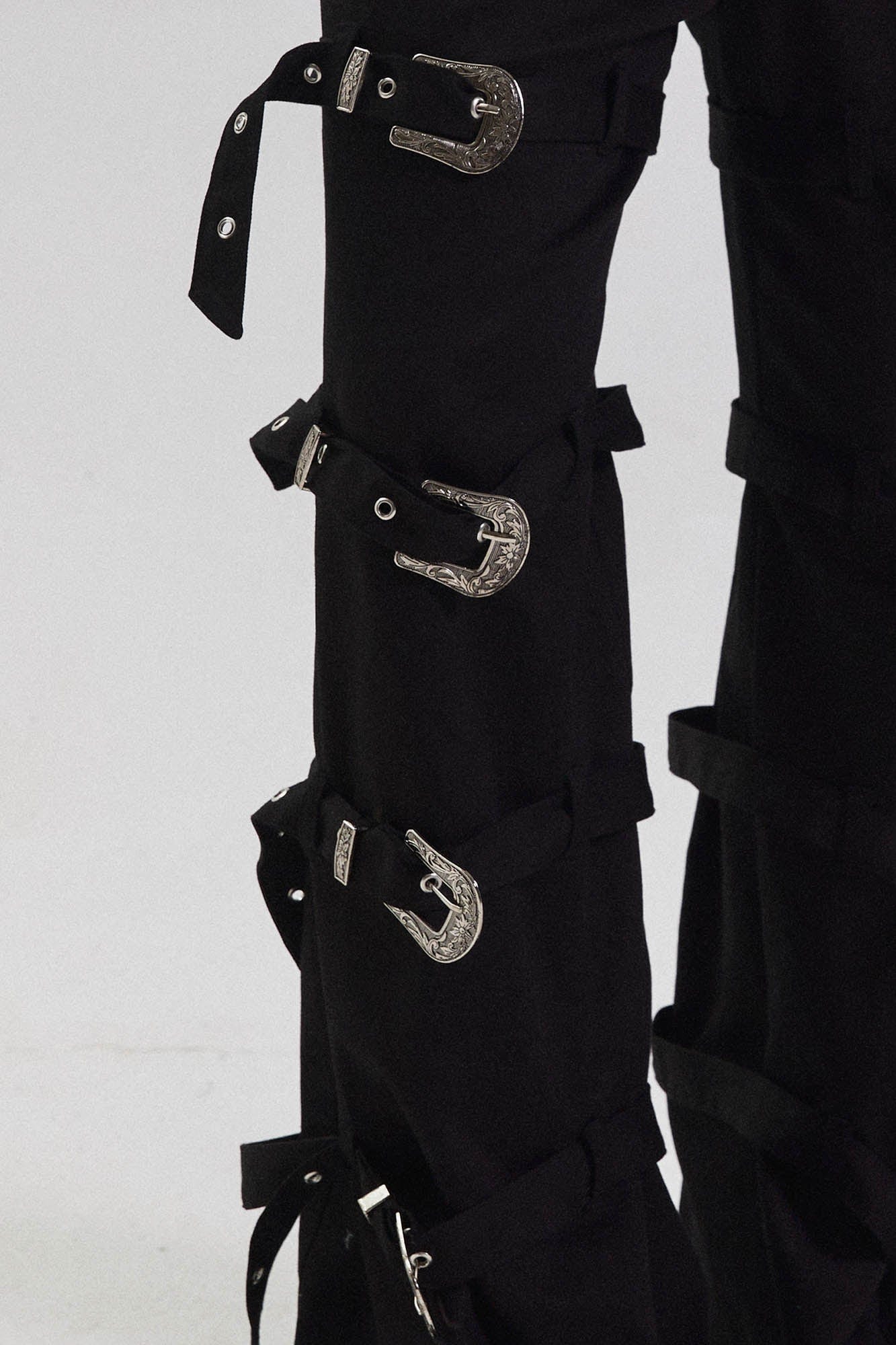 KADAKADA Buckled Bondage Pants, premium urban and streetwear designers apparel on PROJECTISR.com, KADAKADA
