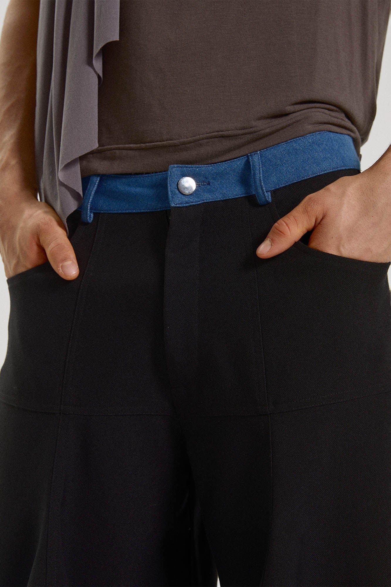 KADAKADA Spliced Oversized Suit Pants, premium urban and streetwear designers apparel on PROJECTISR.com, KADAKADA