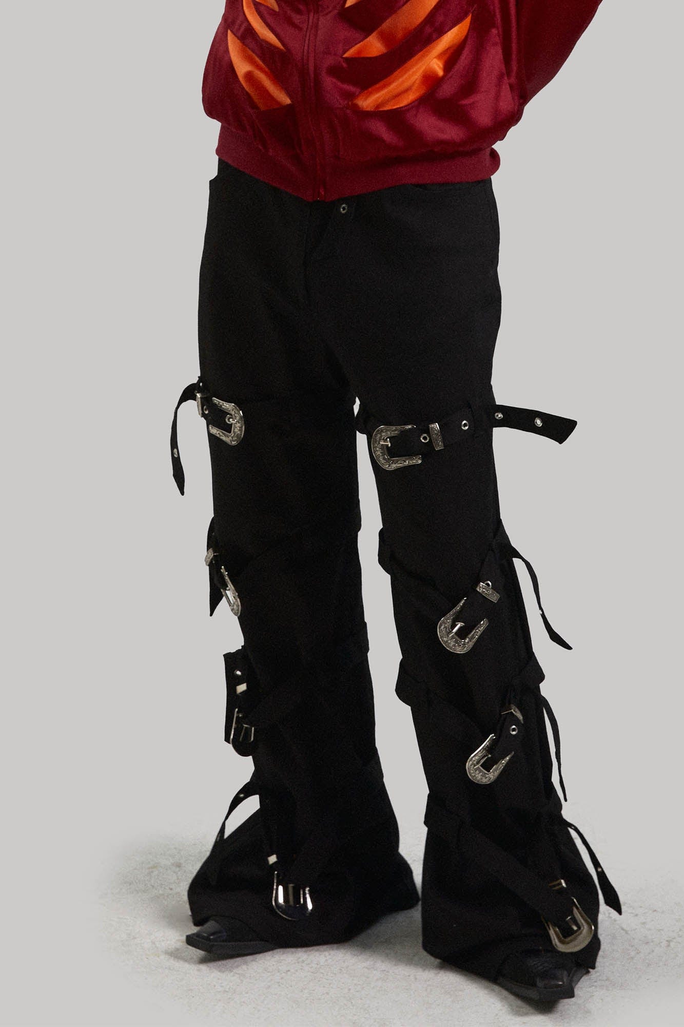 KADAKADA Buckled Bondage Pants, premium urban and streetwear designers apparel on PROJECTISR.com, KADAKADA