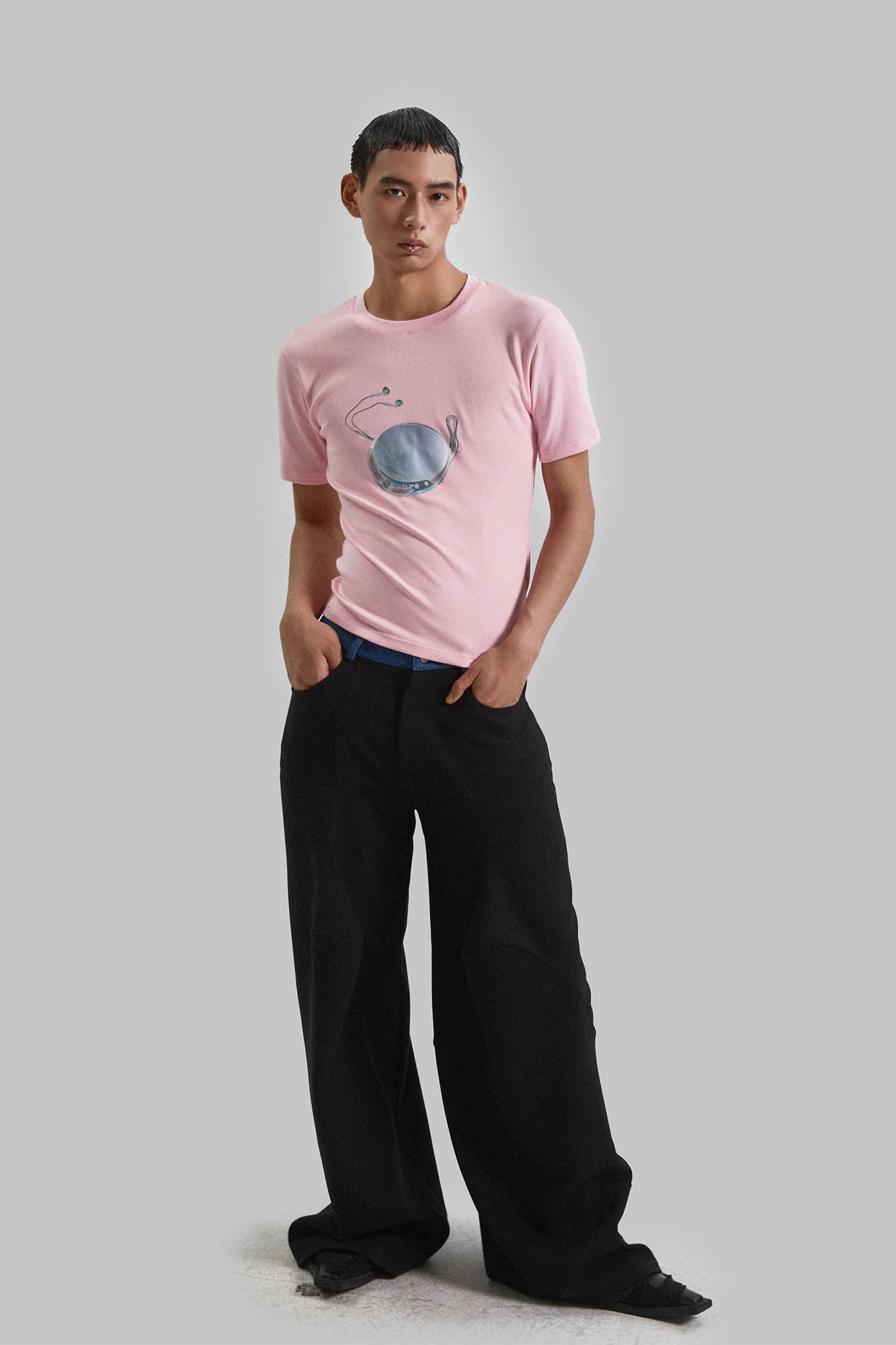 KADAKADA Spliced Oversized Suit Pants, premium urban and streetwear designers apparel on PROJECTISR.com, KADAKADA