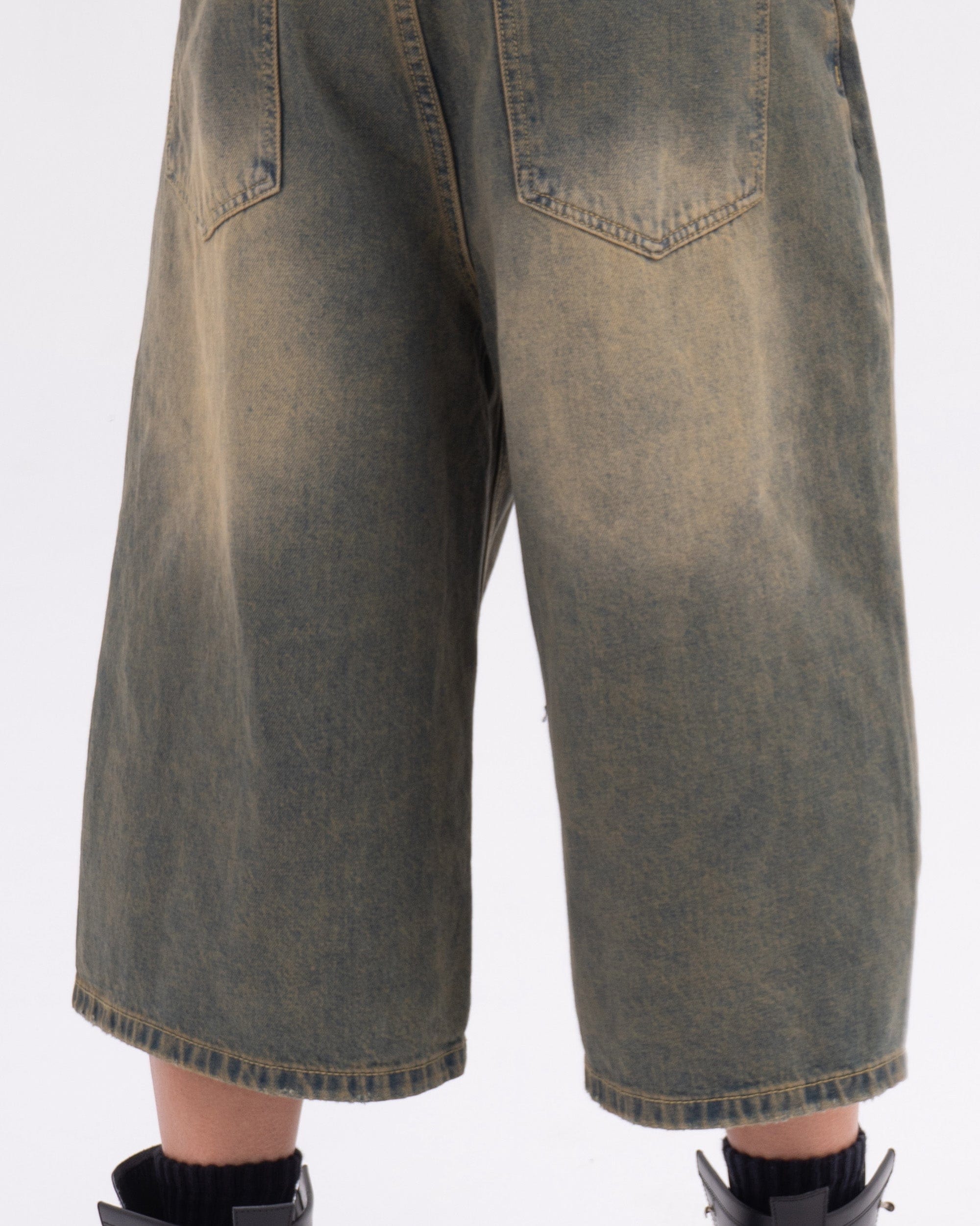 CLP Oversized Washed Denim Shorts, premium urban and streetwear designers apparel on PROJECTISR.com, CLP
