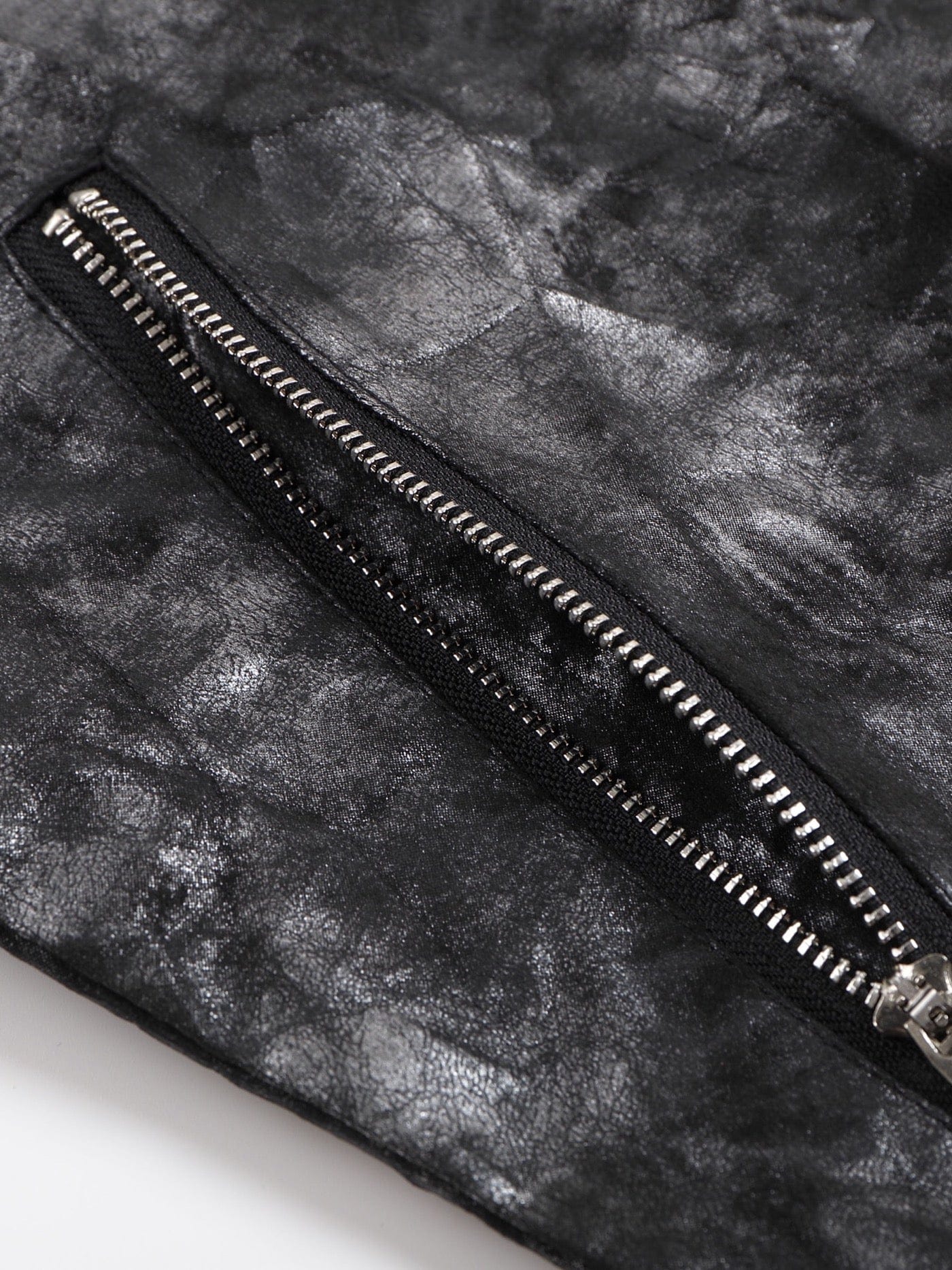 DND4DES Faux Leather Fire Motorcycle Jacket, premium urban and streetwear designers apparel on PROJECTISR.com, DND4DES