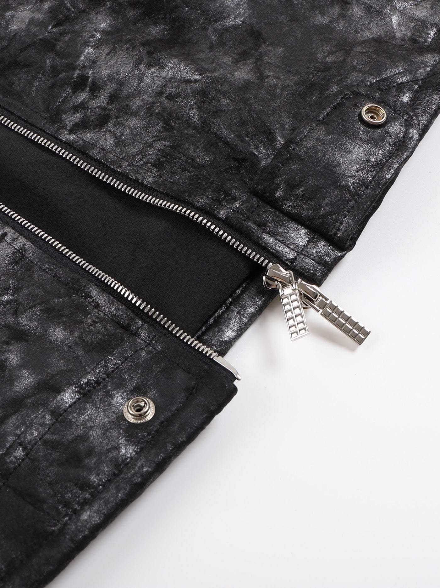 DND4DES Faux Leather Fire Motorcycle Jacket, premium urban and streetwear designers apparel on PROJECTISR.com, DND4DES