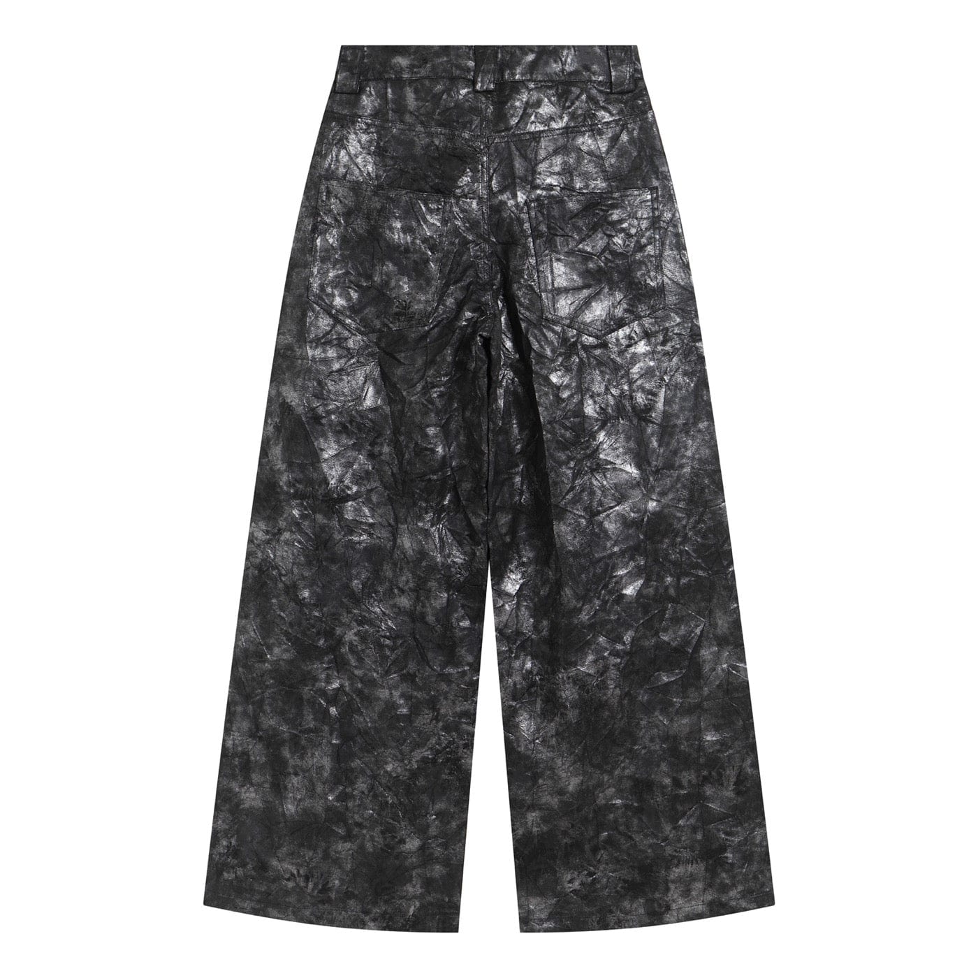 DND4DES Faux Leather Wrinkled Motorcycle Pants, premium urban and streetwear designers apparel on PROJECTISR.com, DND4DES